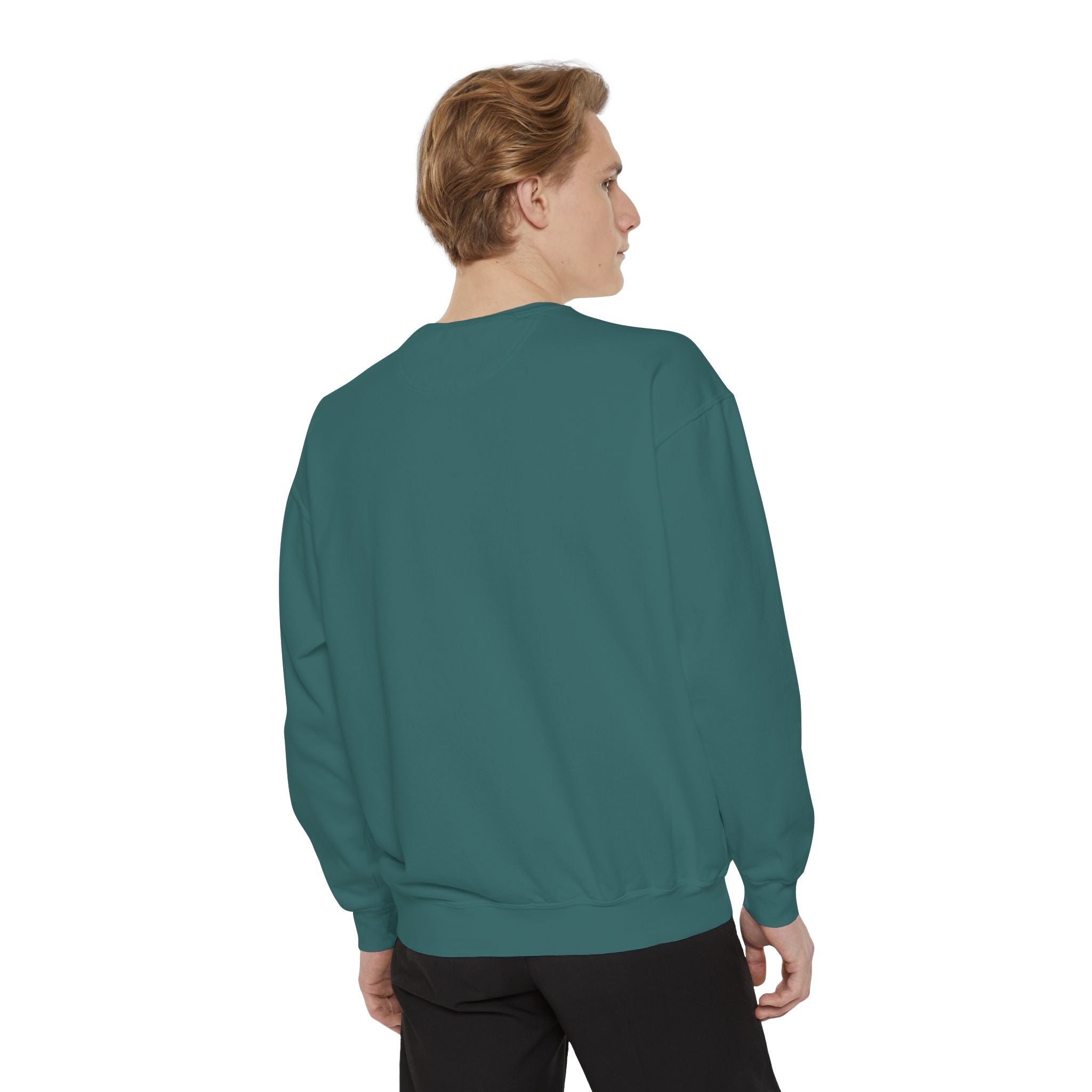 Urban Rebel Sweatshirt – Unisex Garment-Dyed Pullover with Hand-Painted X