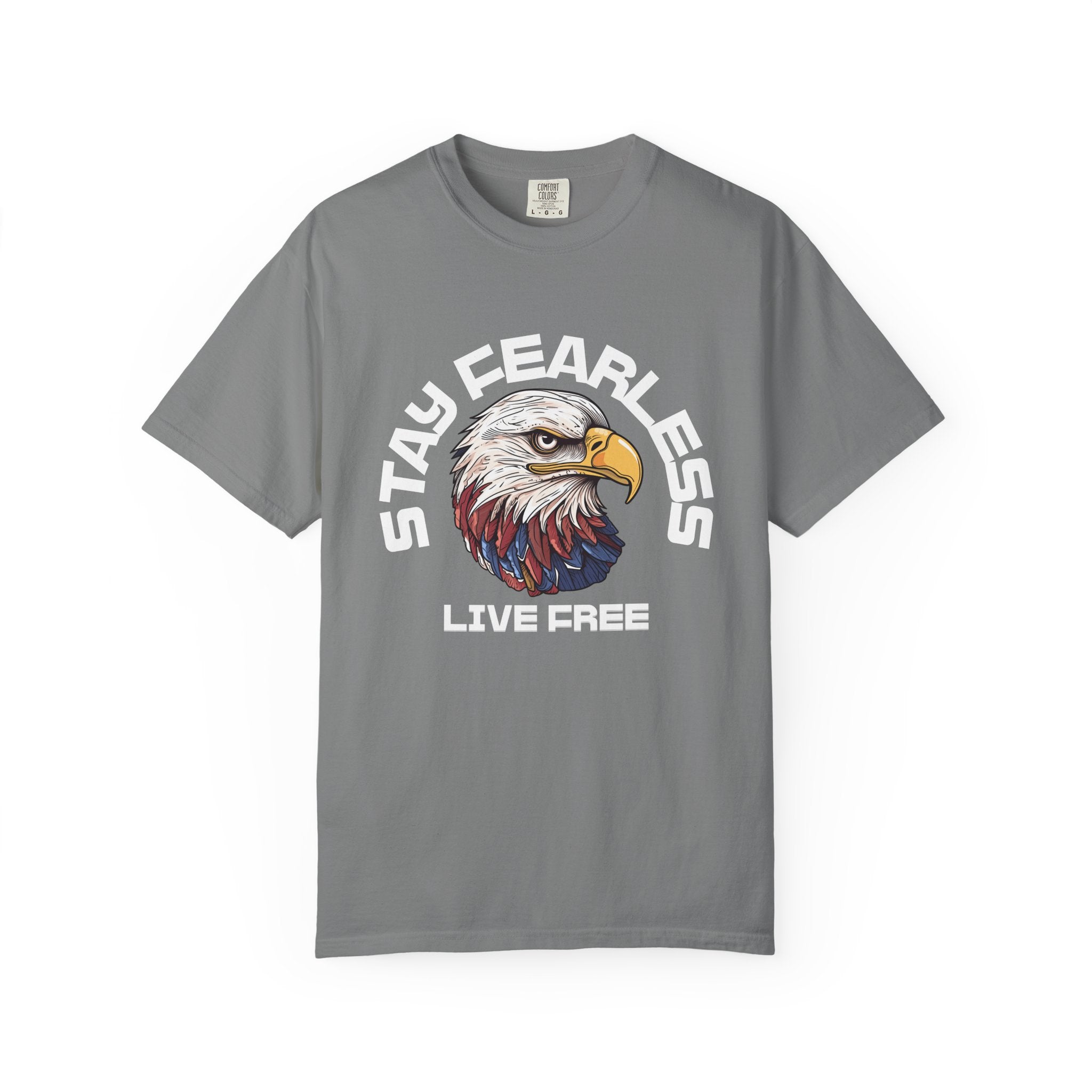 Fearless Eagle T-Shirt – Unisex “Stay Fearless, Live Free” Graphic Tee, Gift for Outdoor Lovers