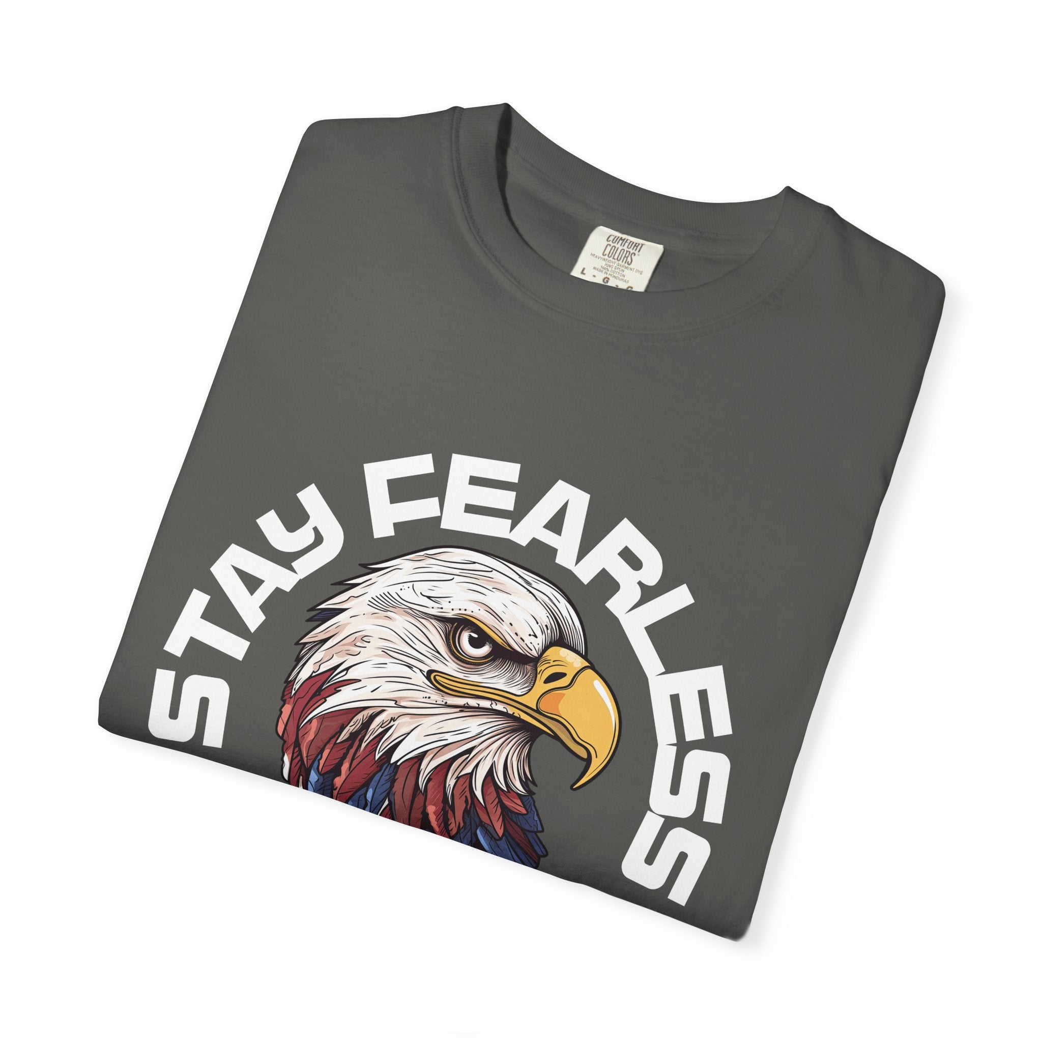 Fearless Eagle T-Shirt – Unisex “Stay Fearless, Live Free” Graphic Tee, Gift for Outdoor Lovers