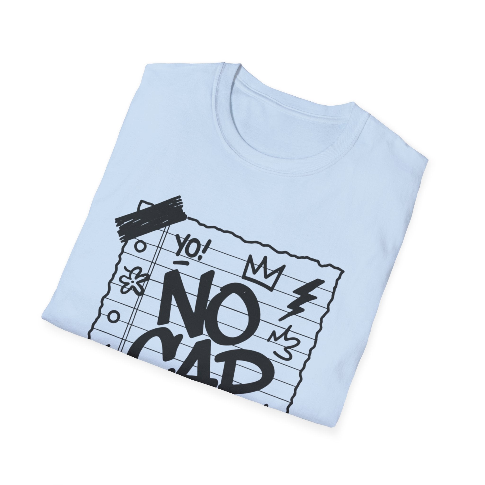 No Cap Streetstyle T-Shirt – Unisex Journal-Paper Graphic Tee, Bold Urban Statement