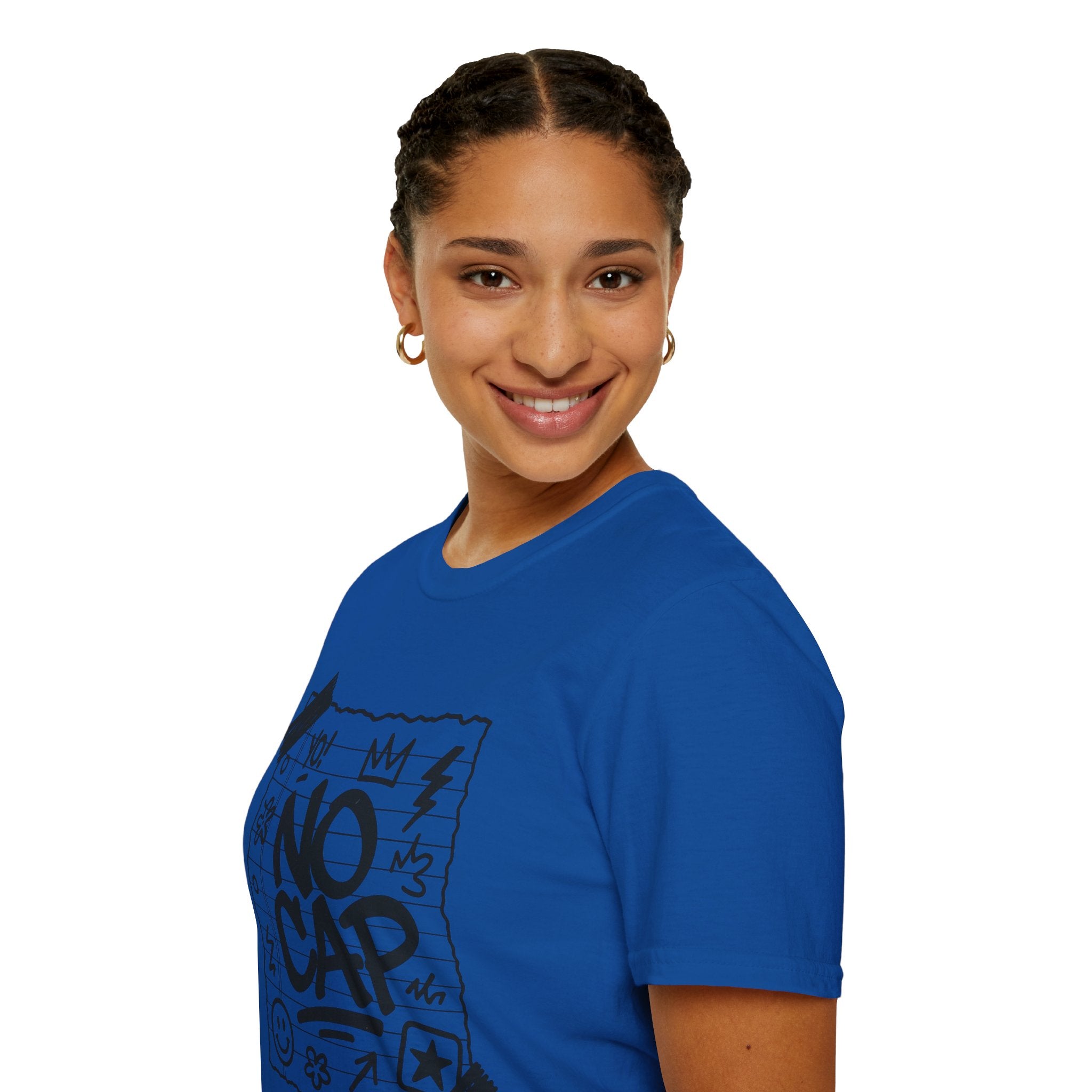 No Cap Streetstyle T-Shirt – Unisex Journal-Paper Graphic Tee, Bold Urban Statement