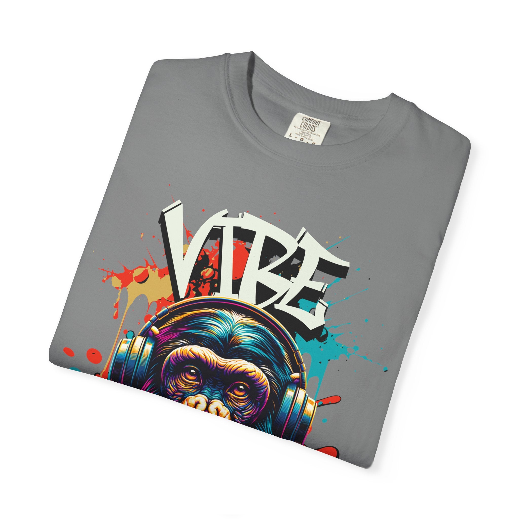 Vibe High Graphic Tee – Unisex Colorful “Vibe High” Monkey Streetwear T-Shirt