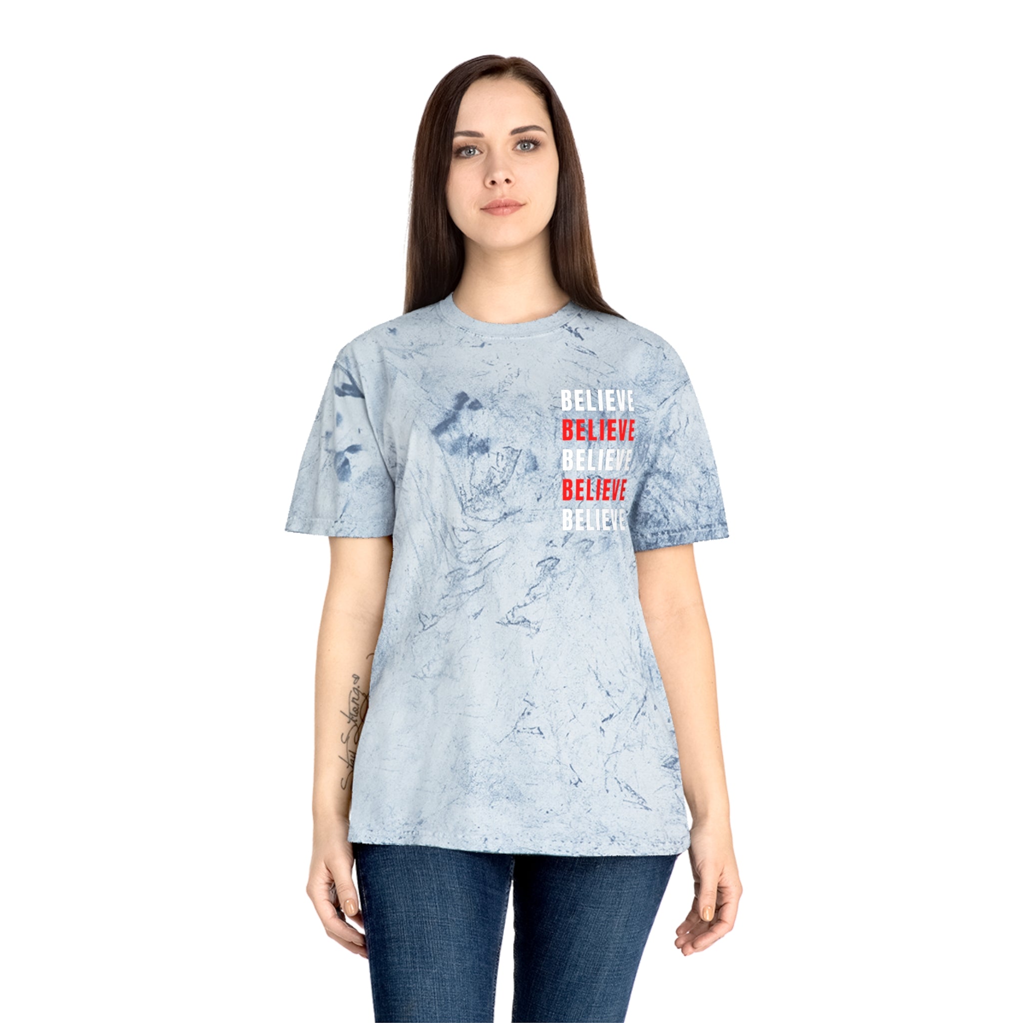Believe Graphic Tee – Unisex Motivational T-Shirt, Positive Affirmation Streetwear, Casual Everyday Comfort