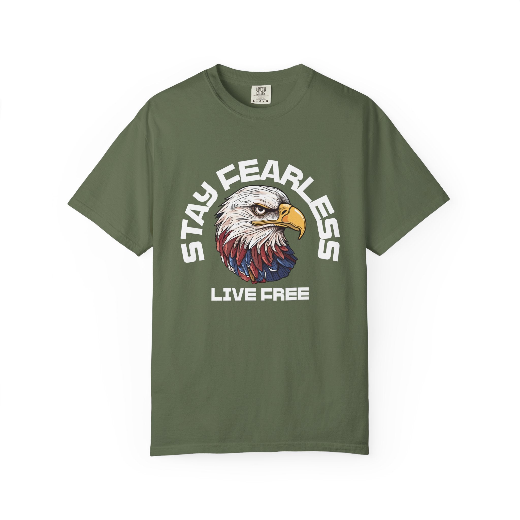 Fearless Eagle T-Shirt – Unisex “Stay Fearless, Live Free” Graphic Tee, Gift for Outdoor Lovers