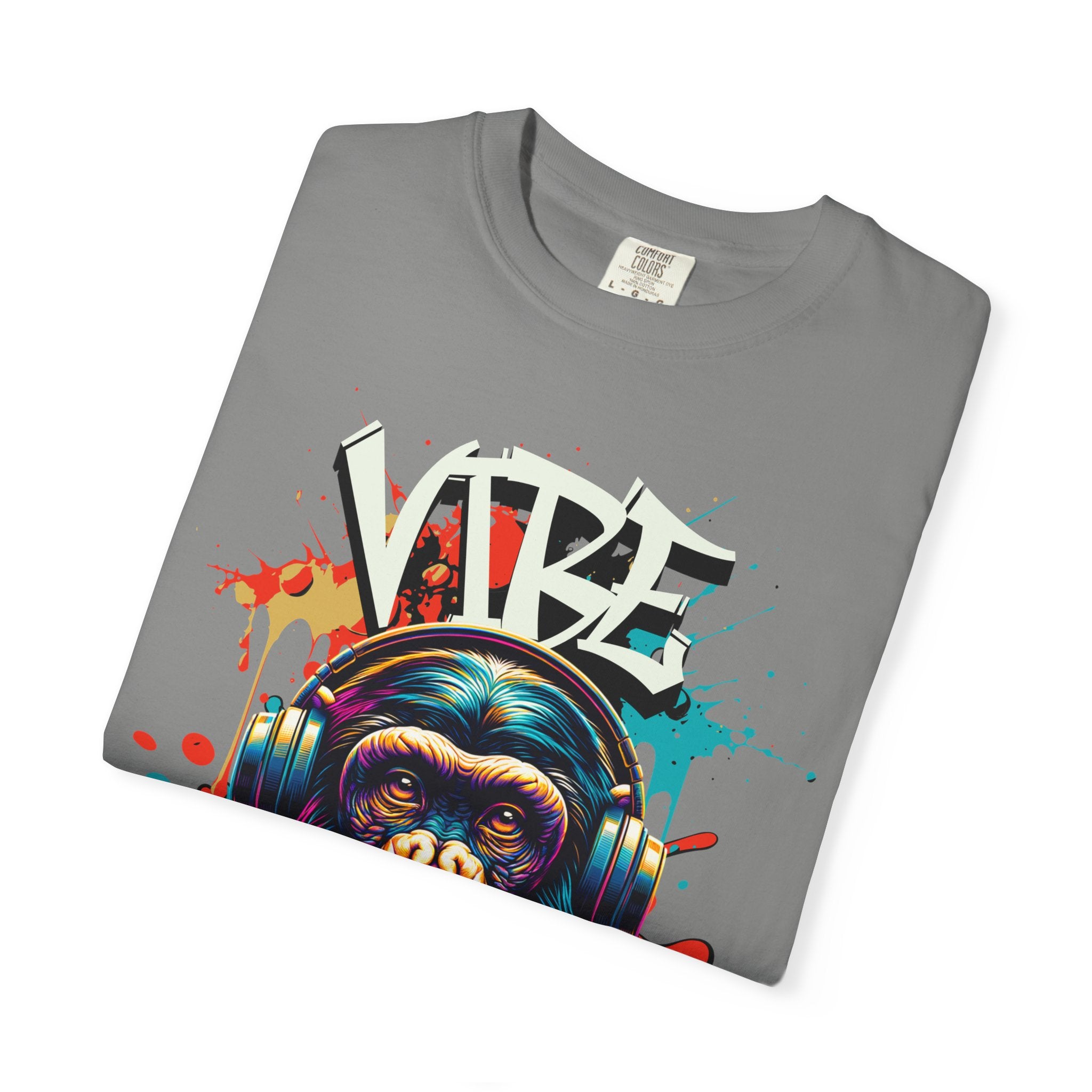 Vibe High Graphic Tee – Unisex Colorful “Vibe High” Monkey Streetwear T-Shirt