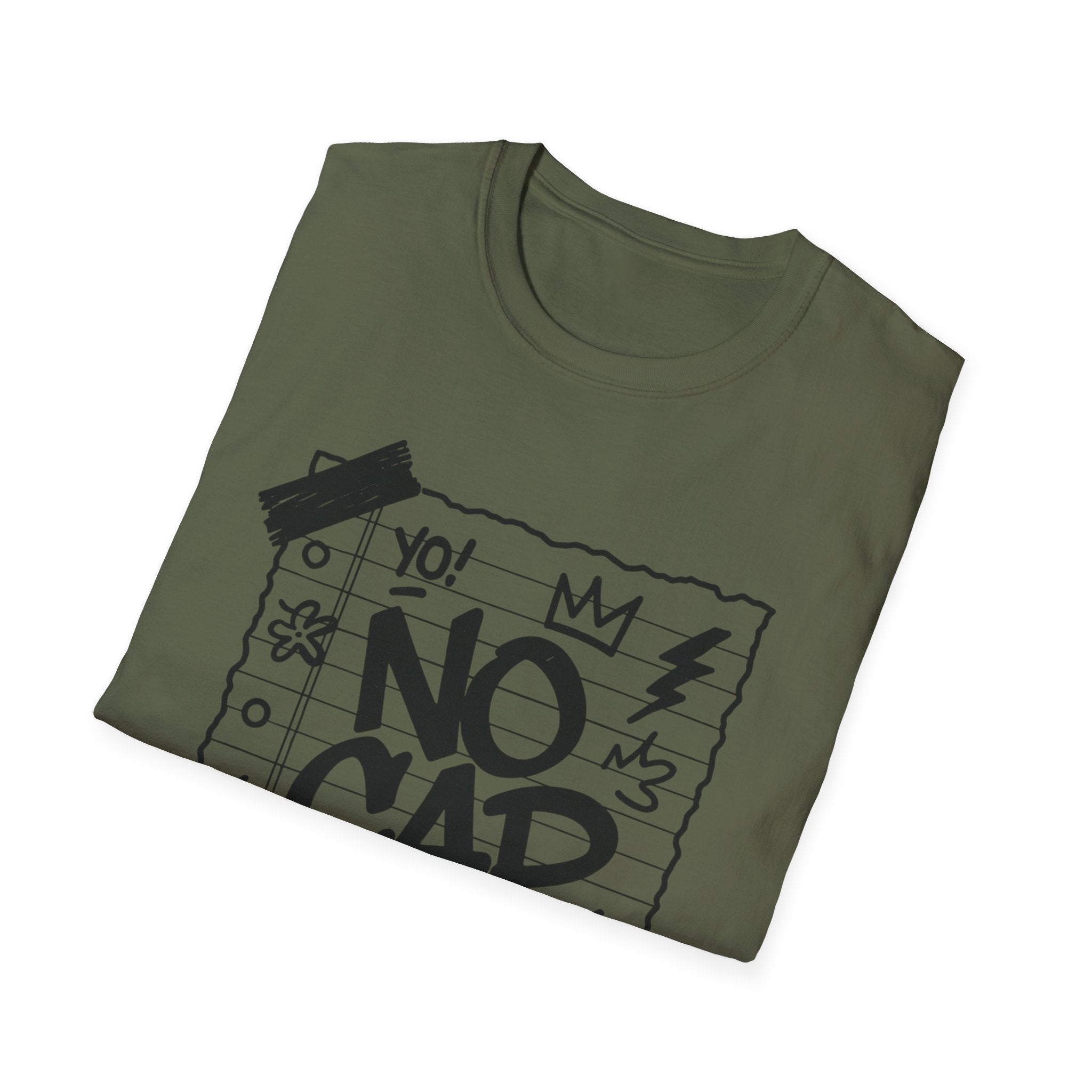No Cap Streetstyle T-Shirt – Unisex Journal-Paper Graphic Tee, Bold Urban Statement