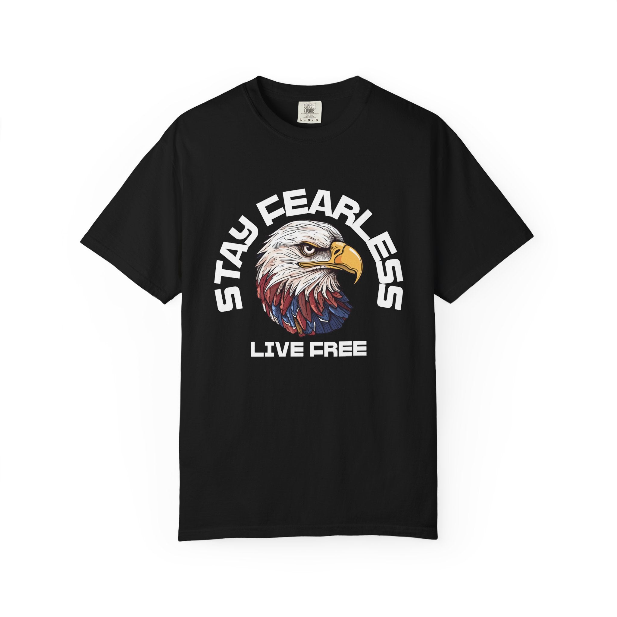 Fearless Eagle T-Shirt – Unisex “Stay Fearless, Live Free” Graphic Tee, Gift for Outdoor Lovers