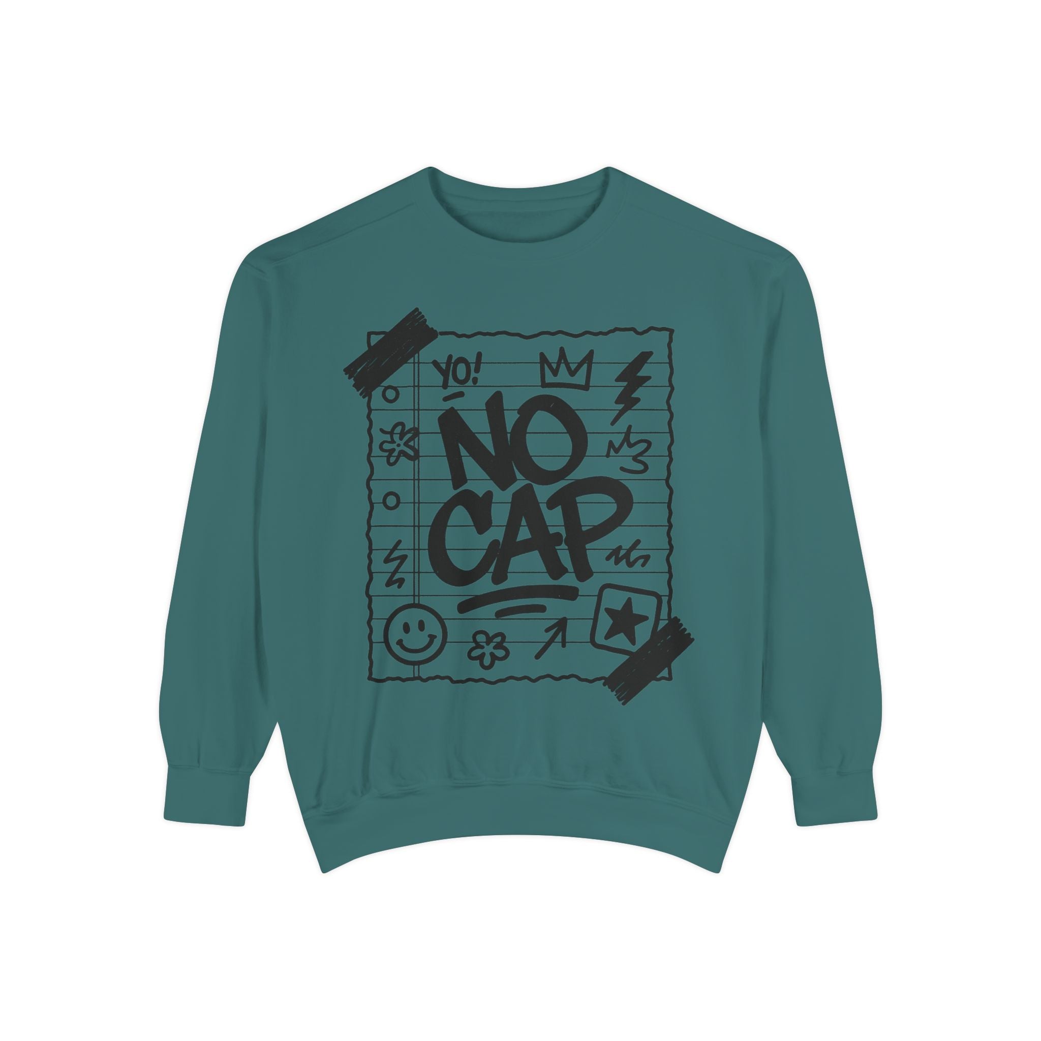 NO CAP Streetwear Hoodie – Unisex Urban Graffiti Sweatshirt, Journal-Paper Style