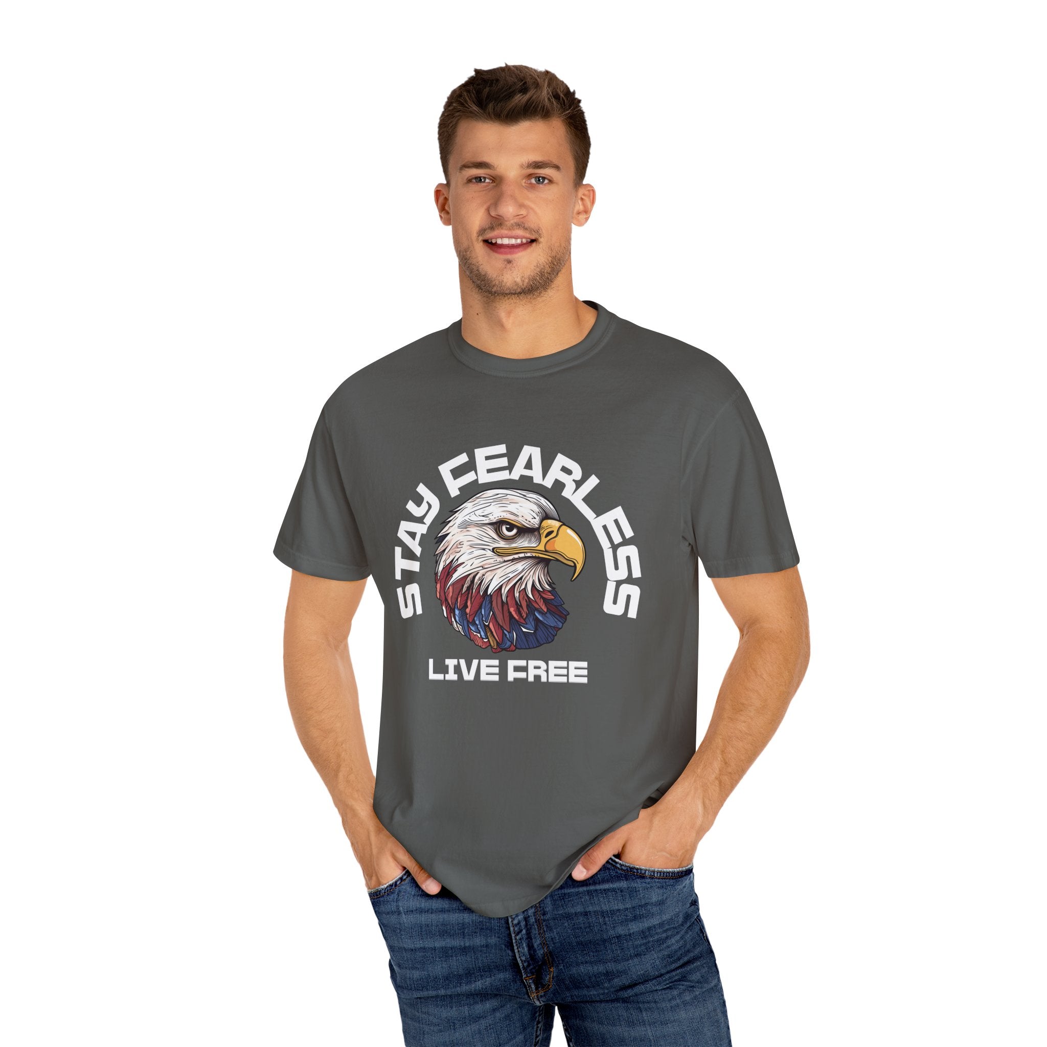 Fearless Eagle T-Shirt | Stay Fearless Live Free Graphic Tee