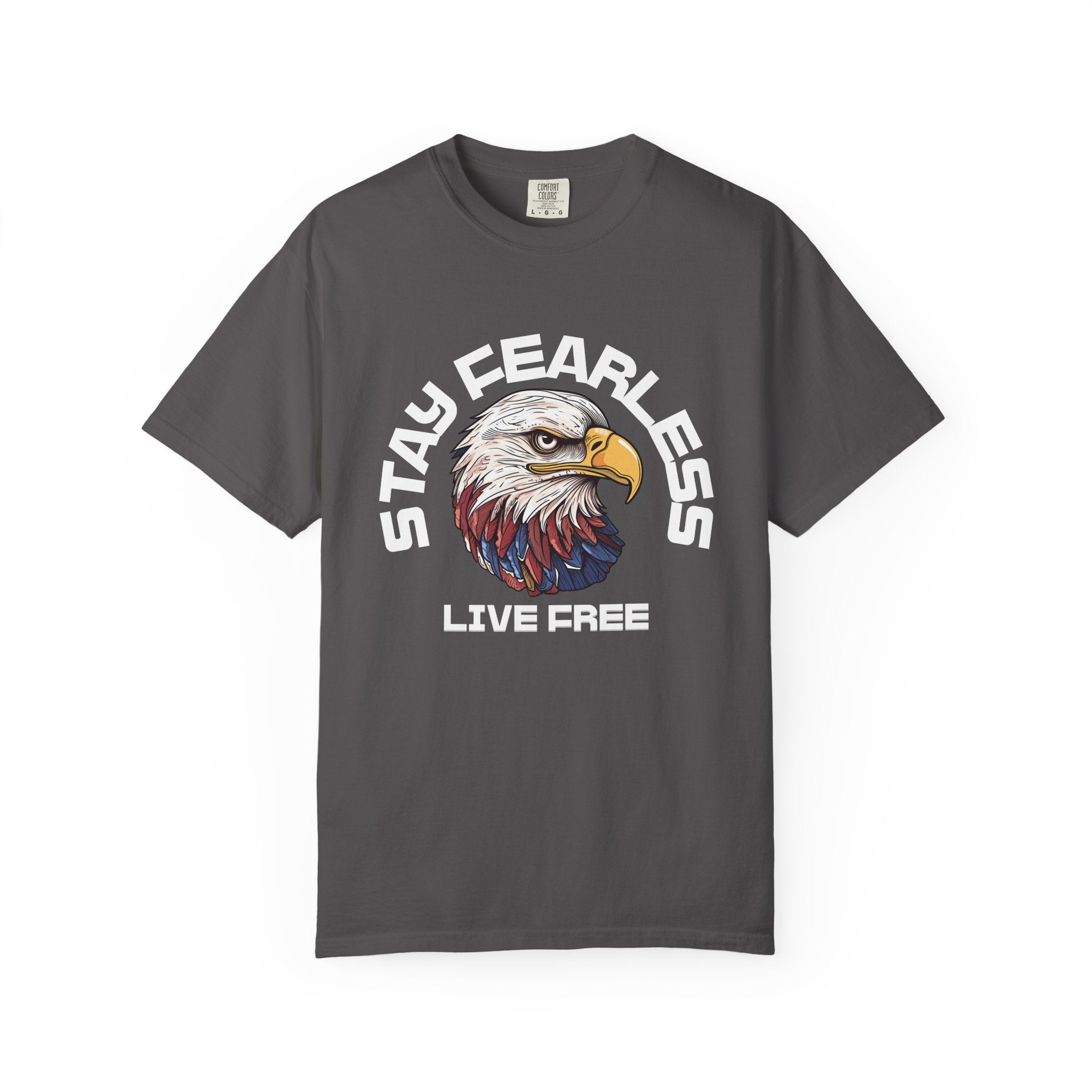 Fearless Eagle T-Shirt – Unisex “Stay Fearless, Live Free” Graphic Tee, Gift for Outdoor Lovers