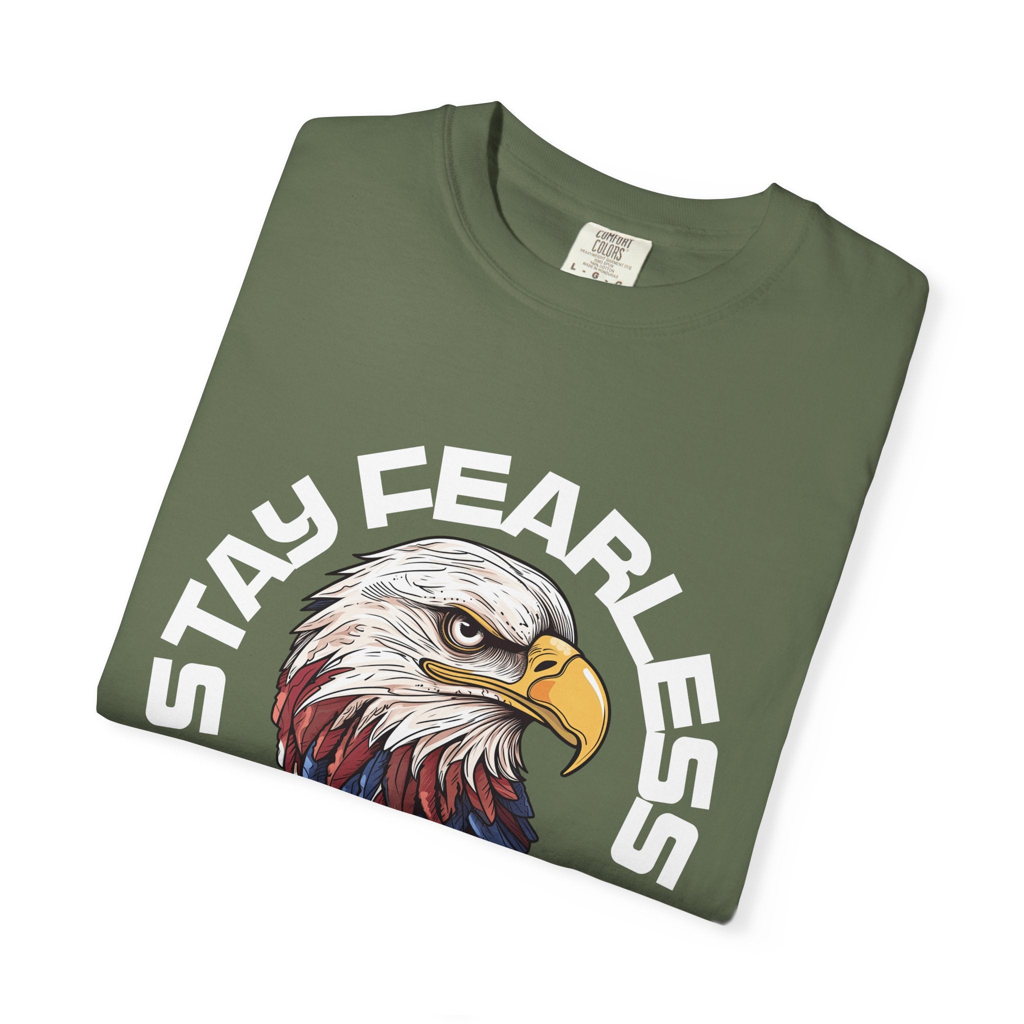 Fearless Eagle T-Shirt – Unisex “Stay Fearless, Live Free” Graphic Tee, Gift for Outdoor Lovers