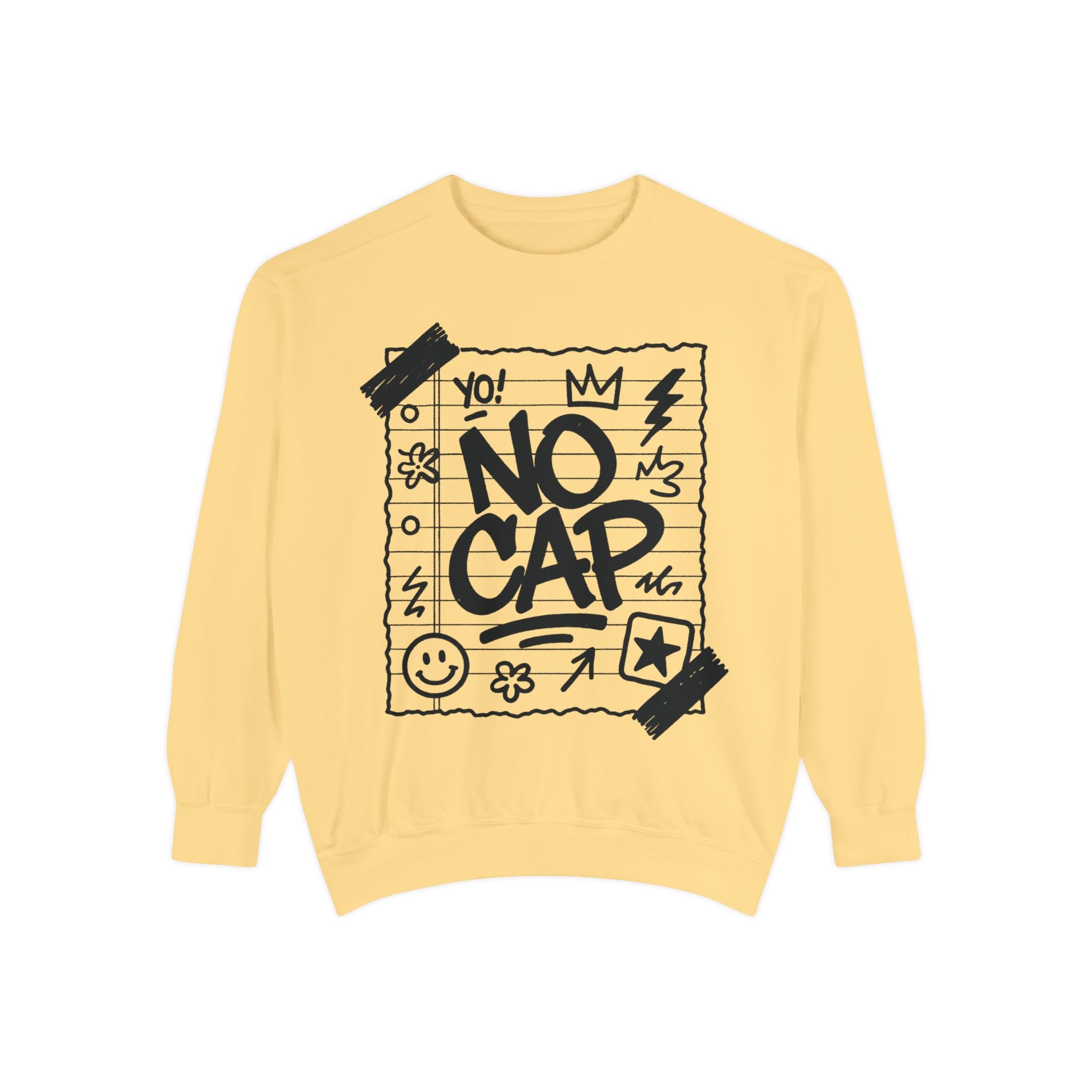 NO CAP Streetwear Hoodie – Unisex Urban Graffiti Sweatshirt, Journal-Paper Style