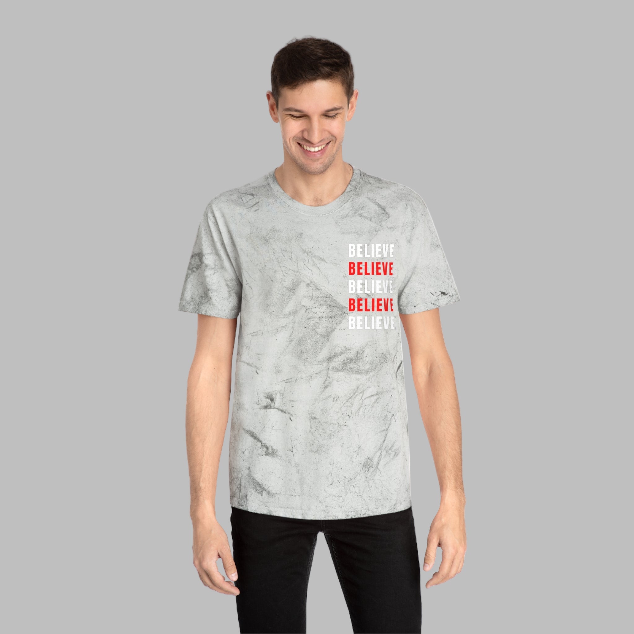 Believe Graphic Tee – Unisex Motivational T-Shirt, Positive Affirmation Streetwear, Casual Everyday Comfort
