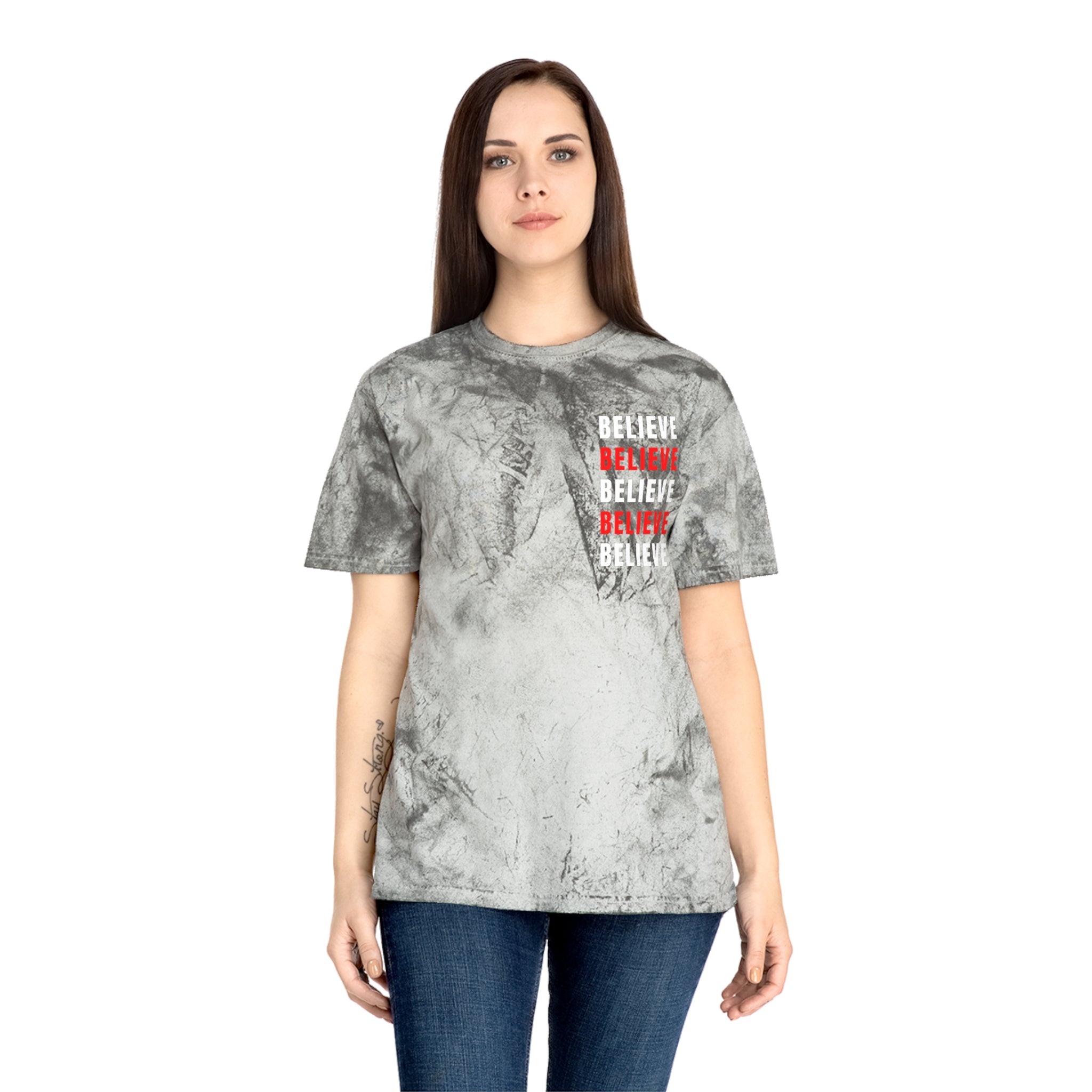 Believe Graphic Tee – Unisex Motivational T-Shirt, Positive Affirmation Streetwear, Casual Everyday Comfort