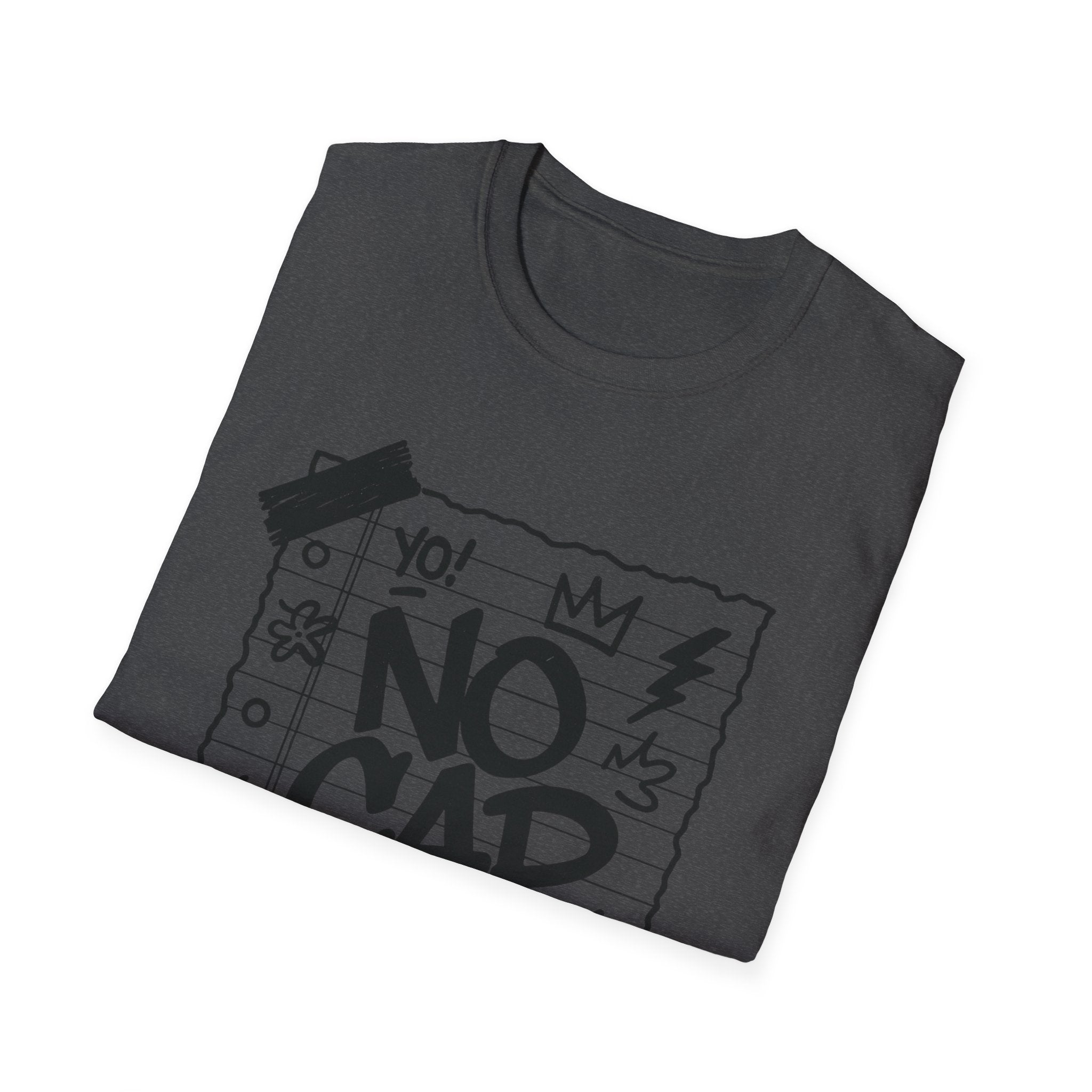 No Cap Streetstyle T-Shirt – Unisex Journal-Paper Graphic Tee, Bold Urban Statement