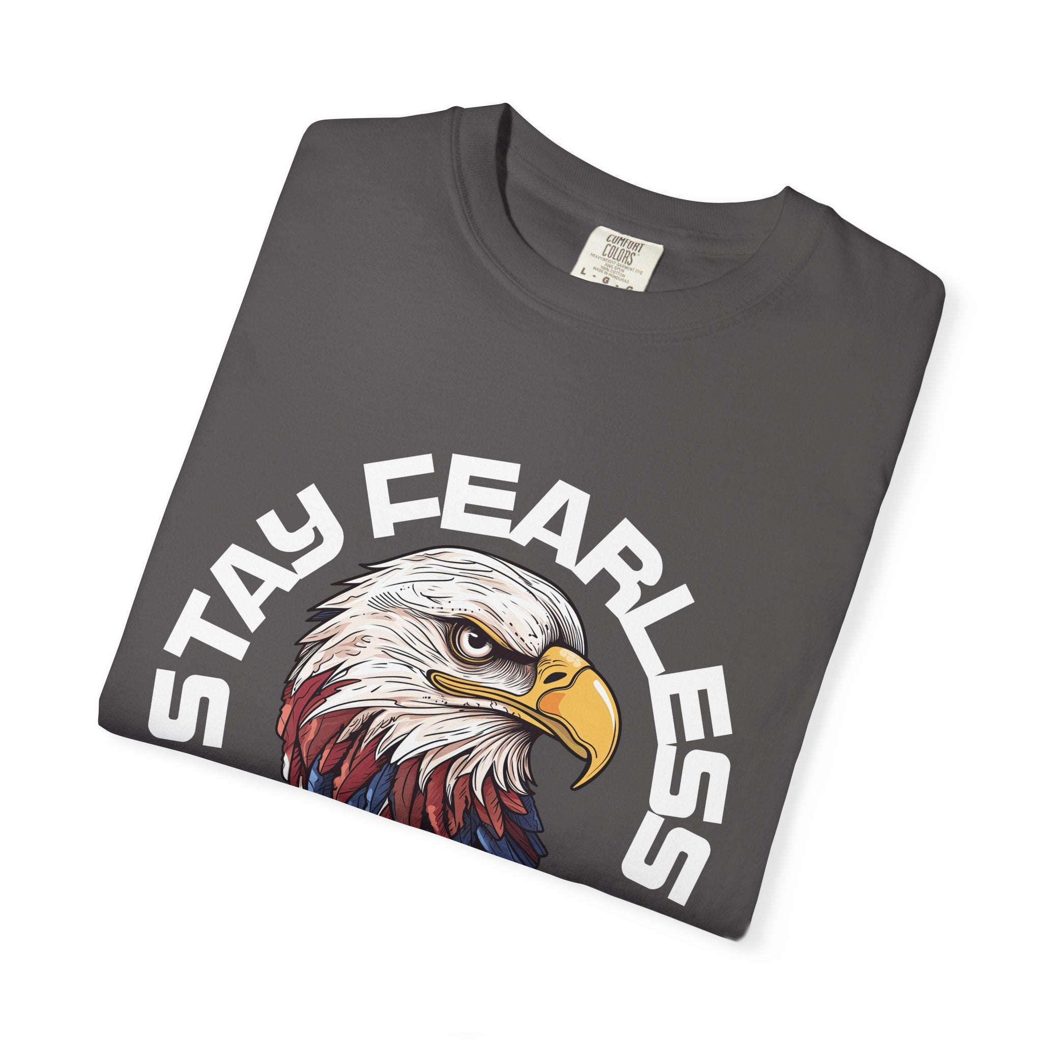 Fearless Eagle T-Shirt – Unisex “Stay Fearless, Live Free” Graphic Tee, Gift for Outdoor Lovers