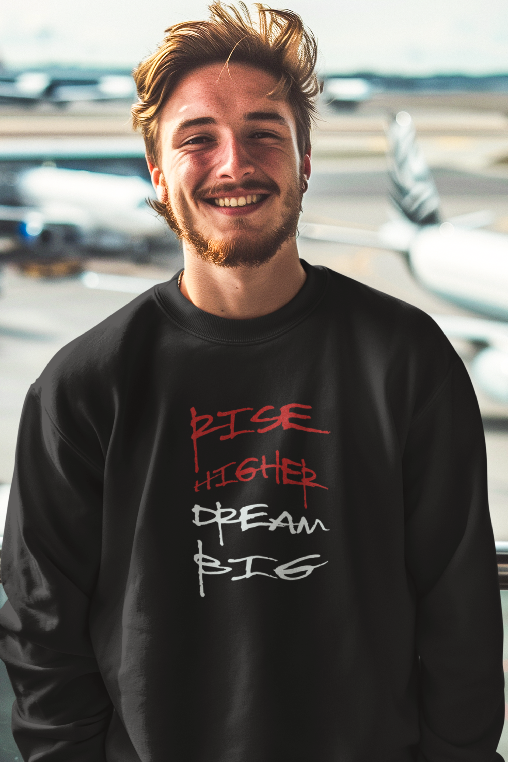 Rise Higher Crewneck Sweatshirt | Unisex Motivational Wear