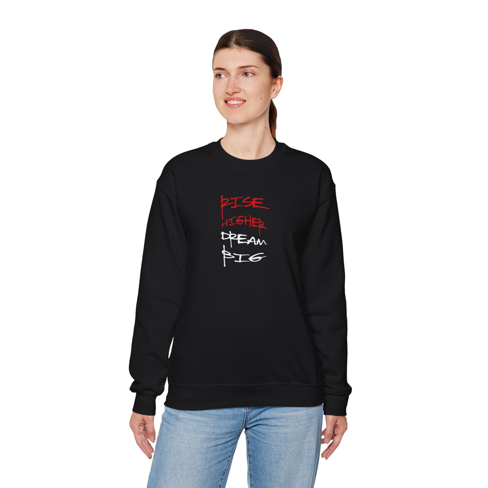 Rise Higher Crewneck Sweatshirt – Unisex Motivational Apparel
