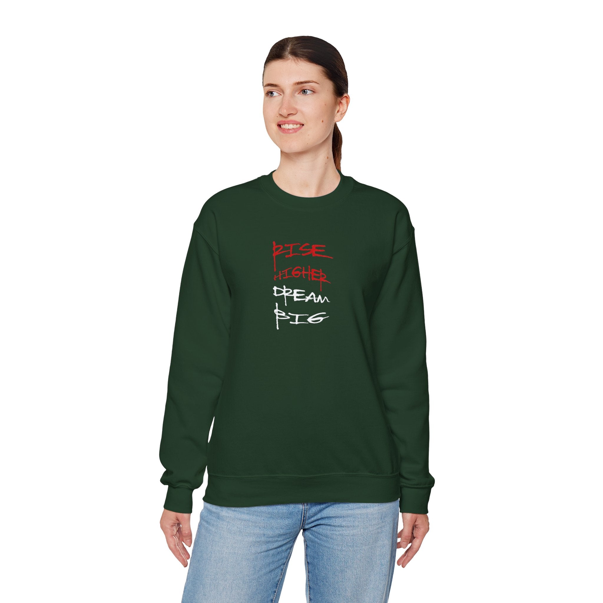 Rise Higher Crewneck Sweatshirt – Unisex Motivational Apparel