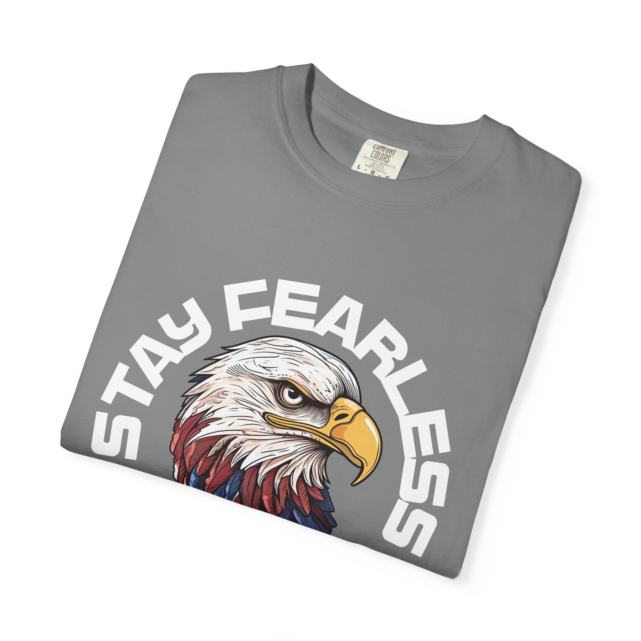 Fearless Eagle T-Shirt – Unisex “Stay Fearless, Live Free” Graphic Tee, Gift for Outdoor Lovers