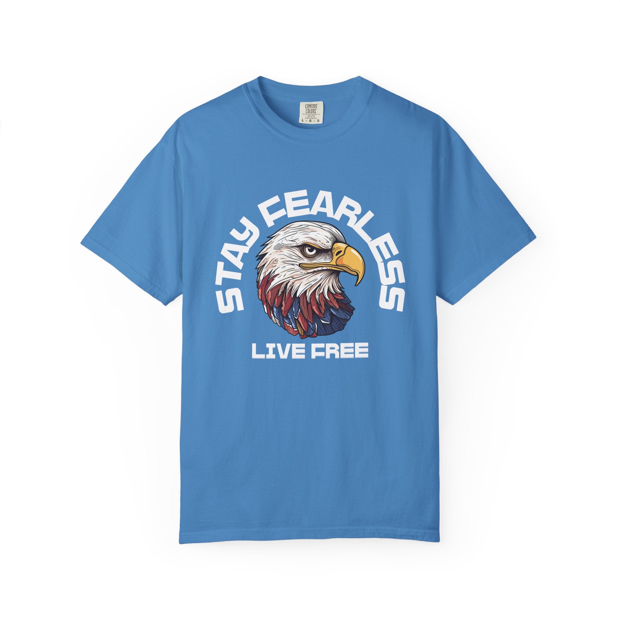 Fearless Eagle T-Shirt – Unisex “Stay Fearless, Live Free” Graphic Tee, Gift for Outdoor Lovers