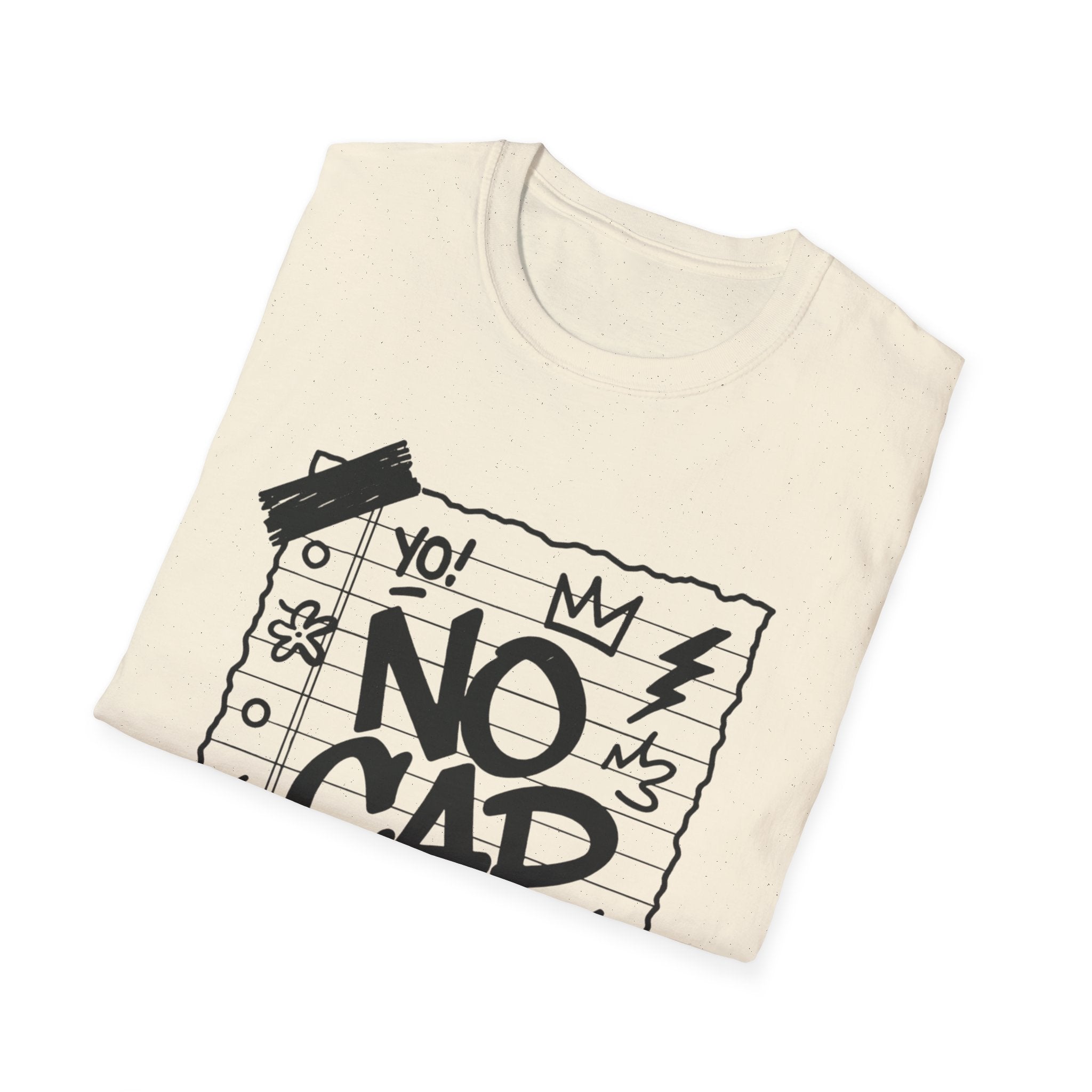 No Cap Streetstyle T-Shirt – Unisex Journal-Paper Graphic Tee, Bold Urban Statement