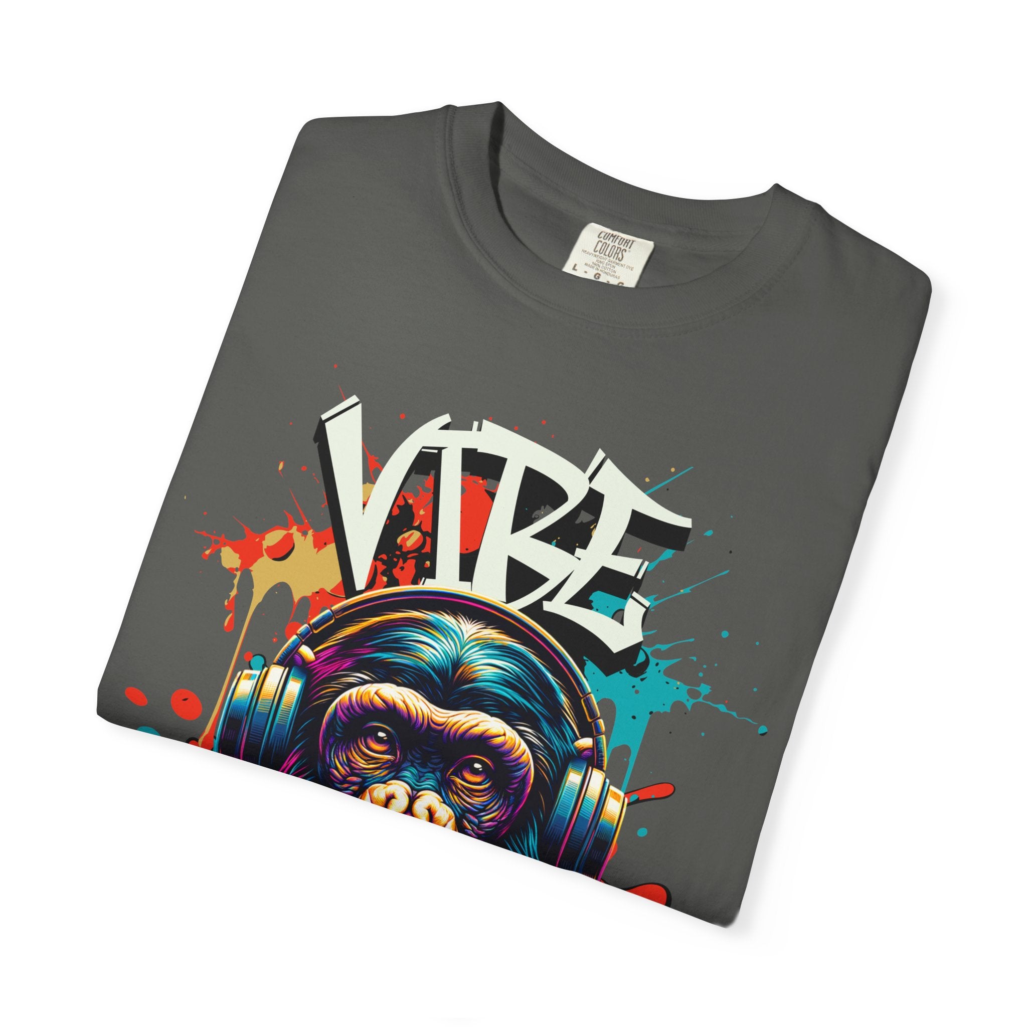 Vibe High Graphic Tee – Unisex Colorful “Vibe High” Monkey Streetwear T-Shirt