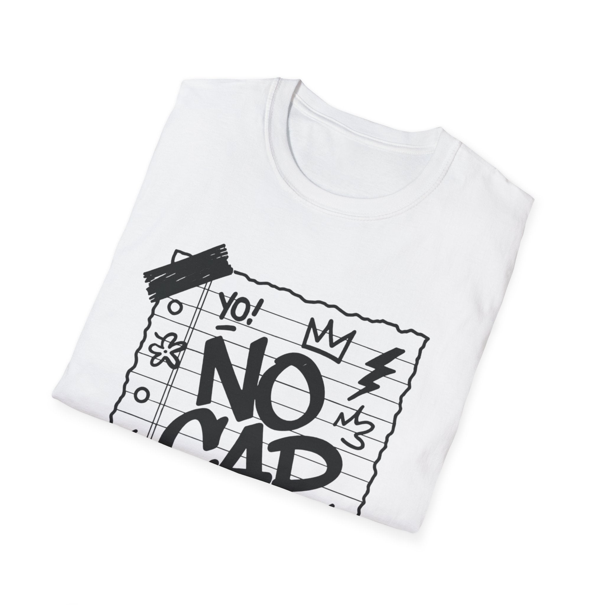 No Cap Streetstyle T-Shirt – Unisex Journal-Paper Graphic Tee, Bold Urban Statement