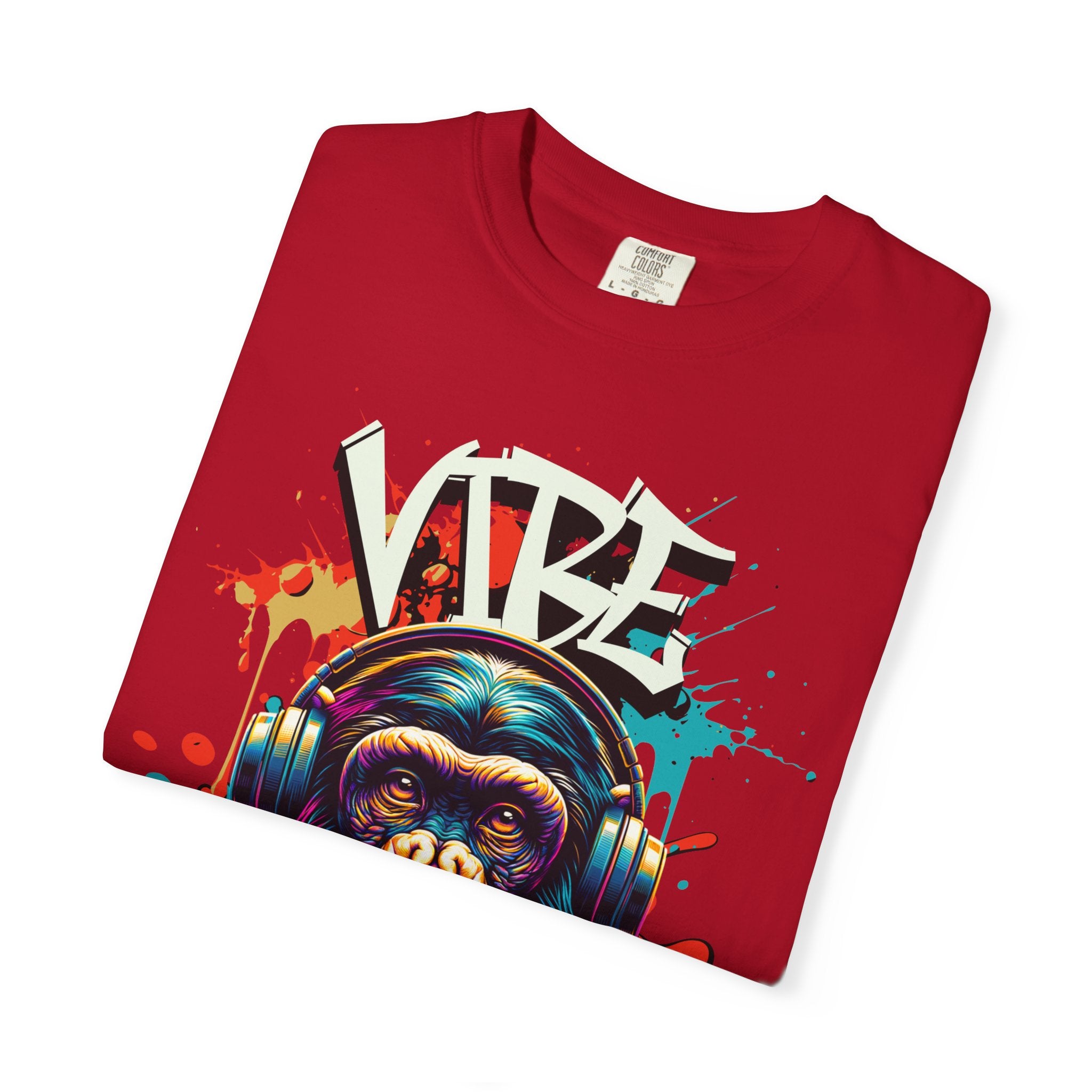 Vibe High Graphic Tee – Unisex Colorful “Vibe High” Monkey Streetwear T-Shirt