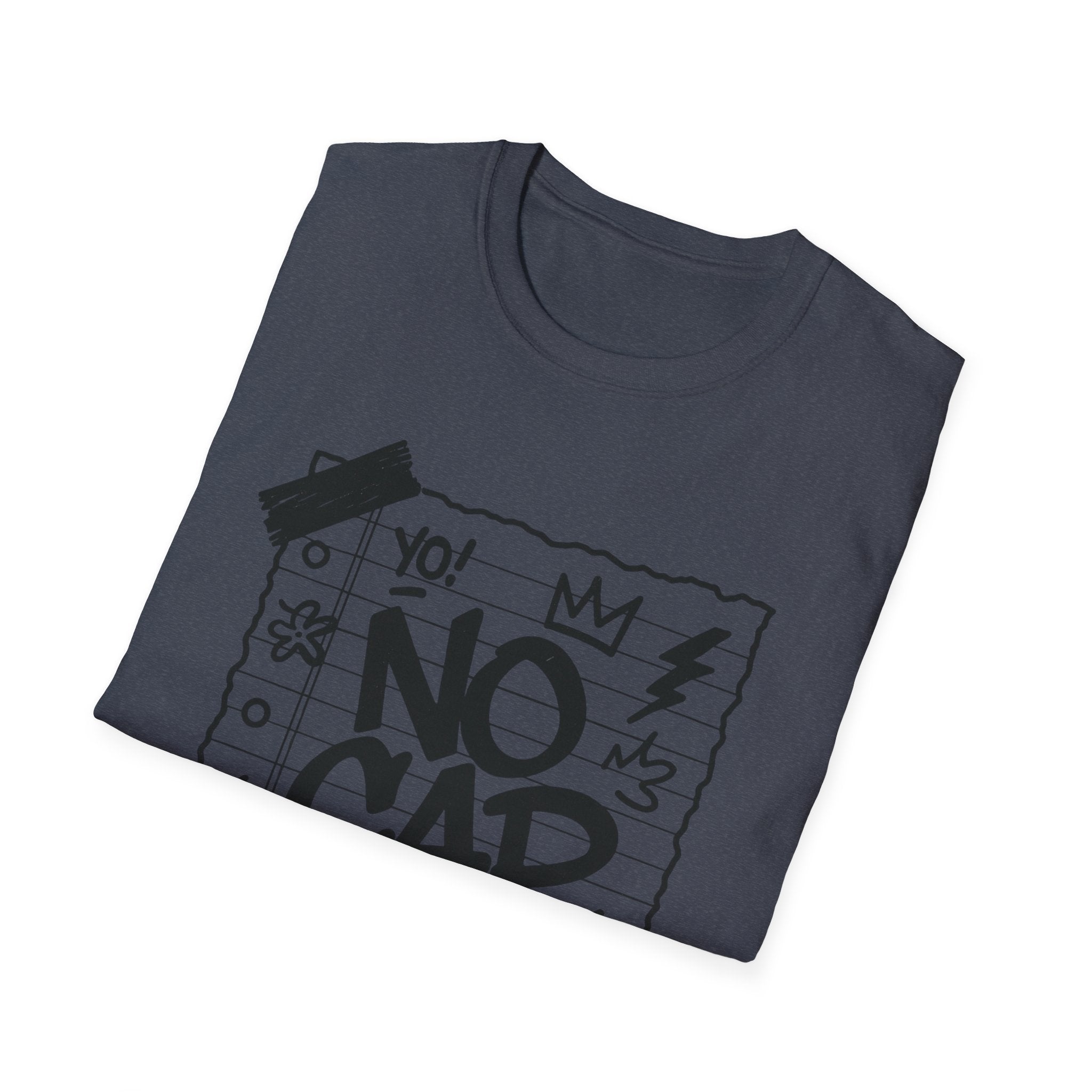 No Cap Streetstyle T-Shirt – Unisex Journal-Paper Graphic Tee, Bold Urban Statement