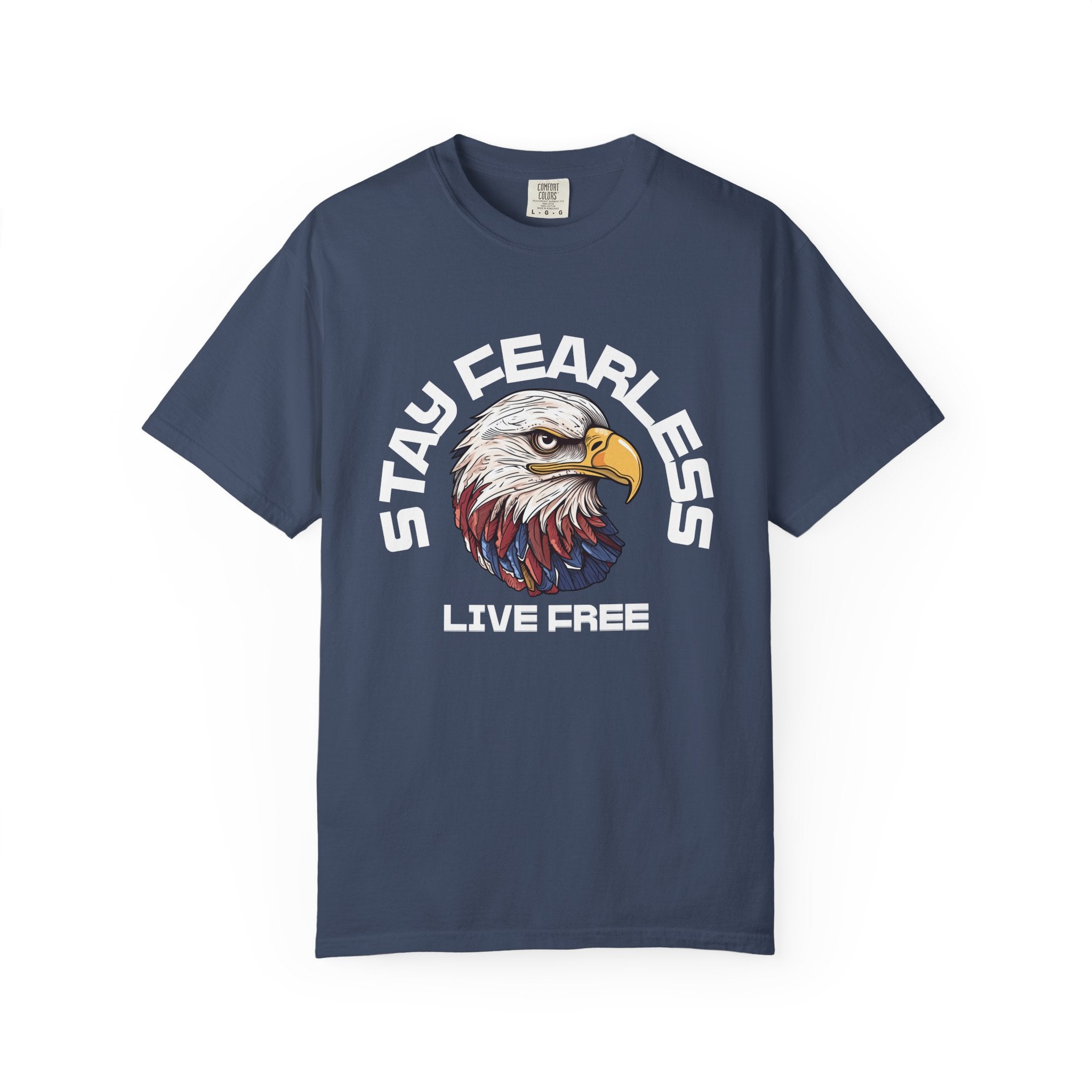 Fearless Eagle T-Shirt – Unisex “Stay Fearless, Live Free” Graphic Tee, Gift for Outdoor Lovers
