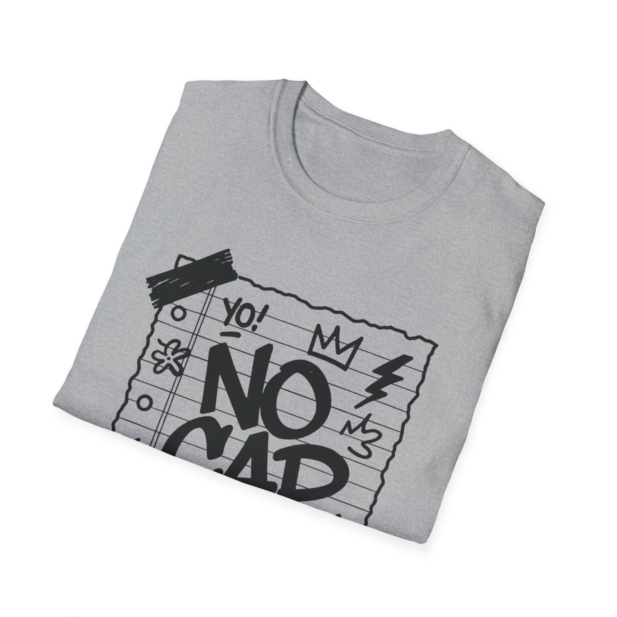 No Cap Streetstyle T-Shirt – Unisex Journal-Paper Graphic Tee, Bold Urban Statement