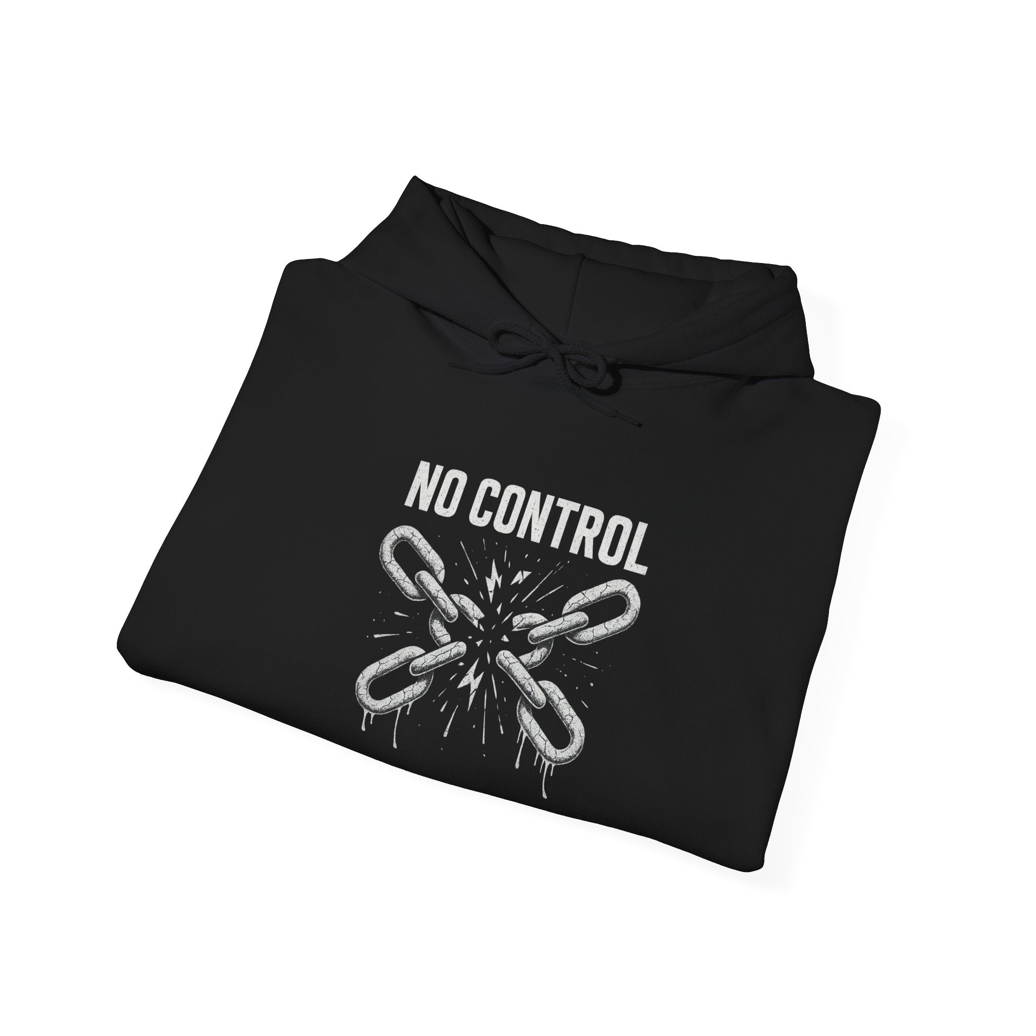 Urban Grunge “No Control” Hoodie – Unisex Heavy-Blend Streetwear Pullover