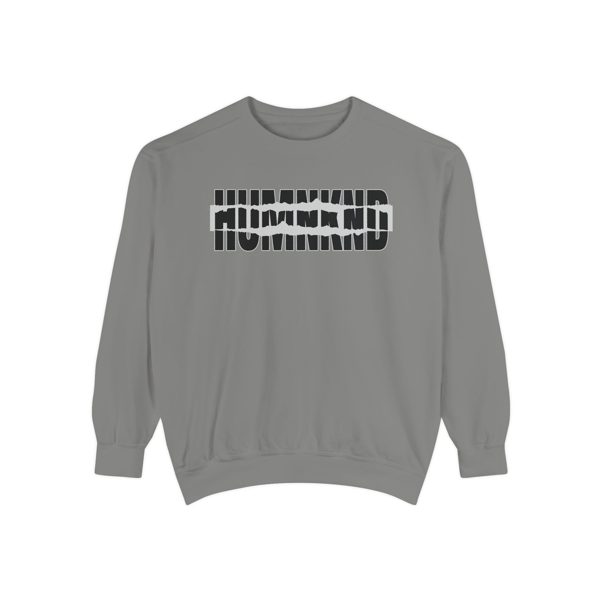 Humankind Sweatshirt – Unisex Garment-Dyed Crewneck, Cozy Everyday Comfort & Inspirational Gift