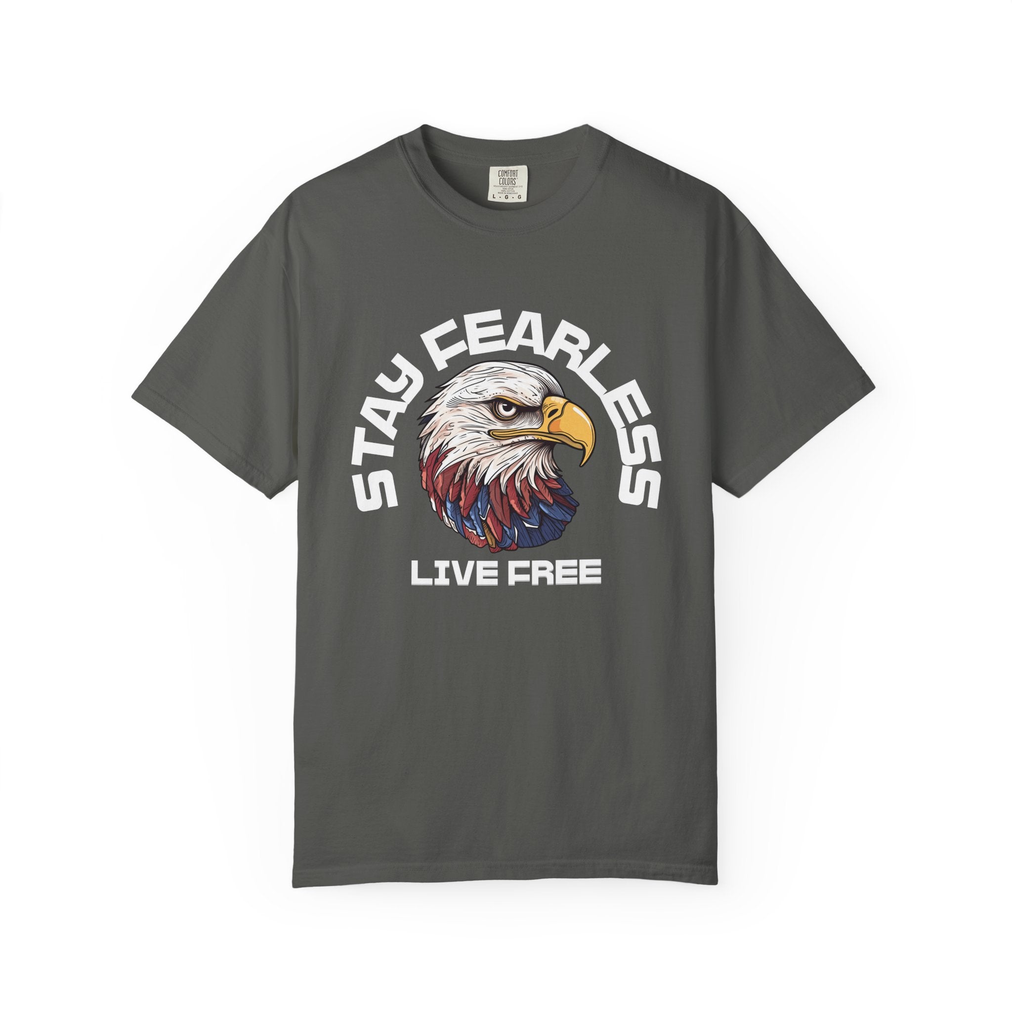 Fearless Eagle T-Shirt – Unisex “Stay Fearless, Live Free” Graphic Tee, Gift for Outdoor Lovers