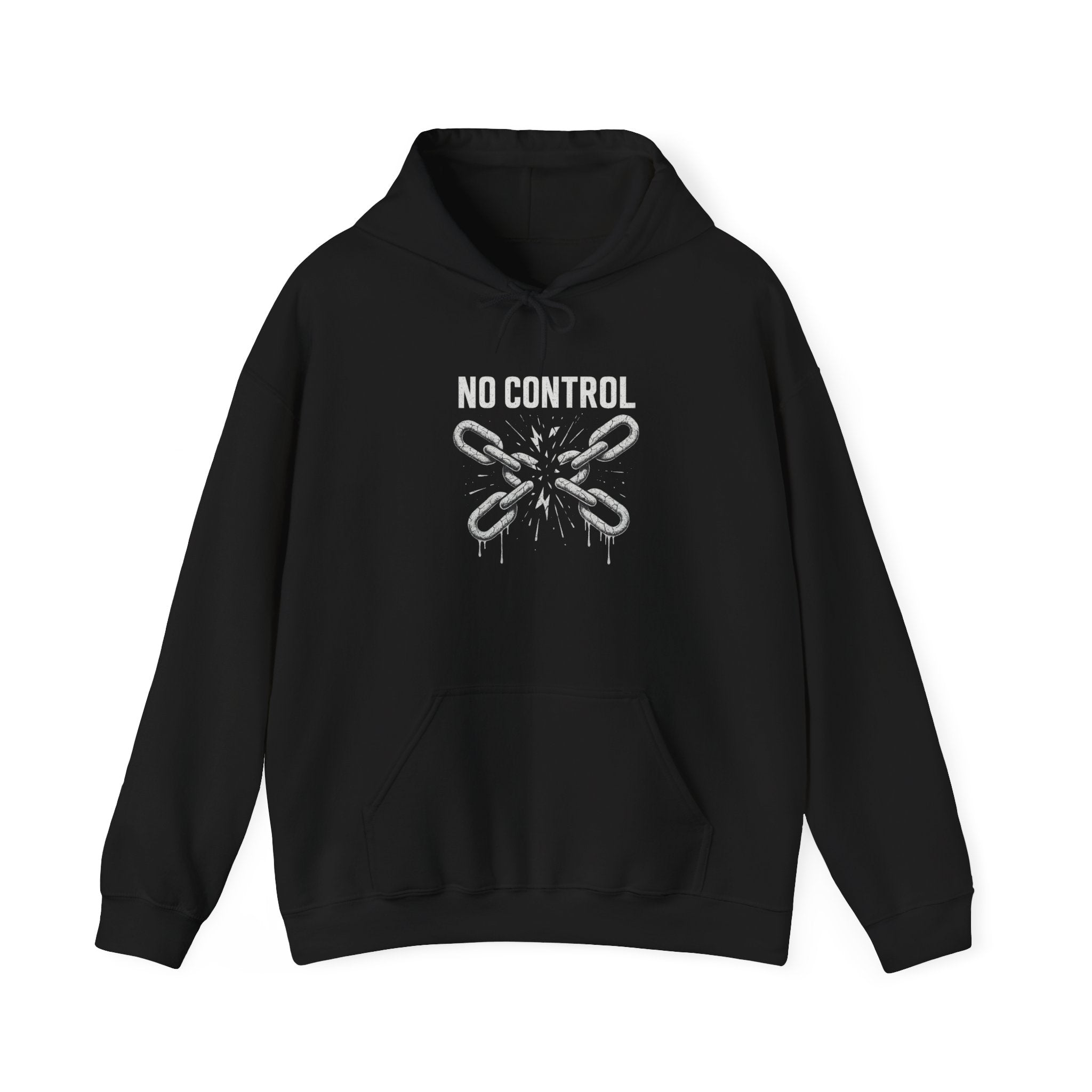 Urban Grunge “No Control” Hoodie – Unisex Heavy-Blend Streetwear Pullover