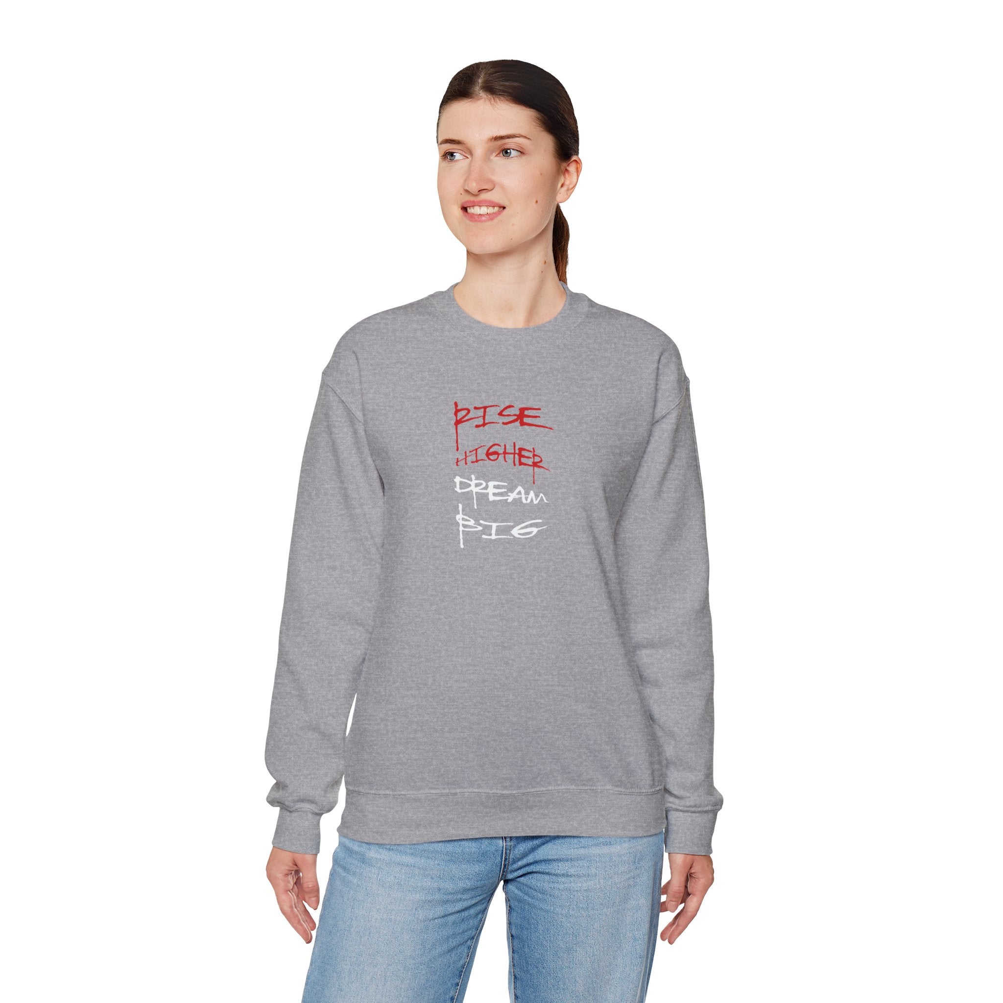 Rise Higher Crewneck Sweatshirt – Unisex Motivational Apparel