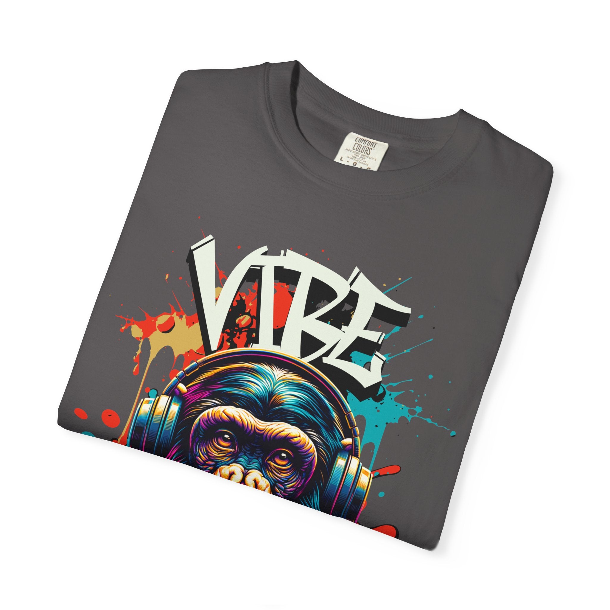 Vibe High Graphic Tee – Unisex Colorful “Vibe High” Monkey Streetwear T-Shirt