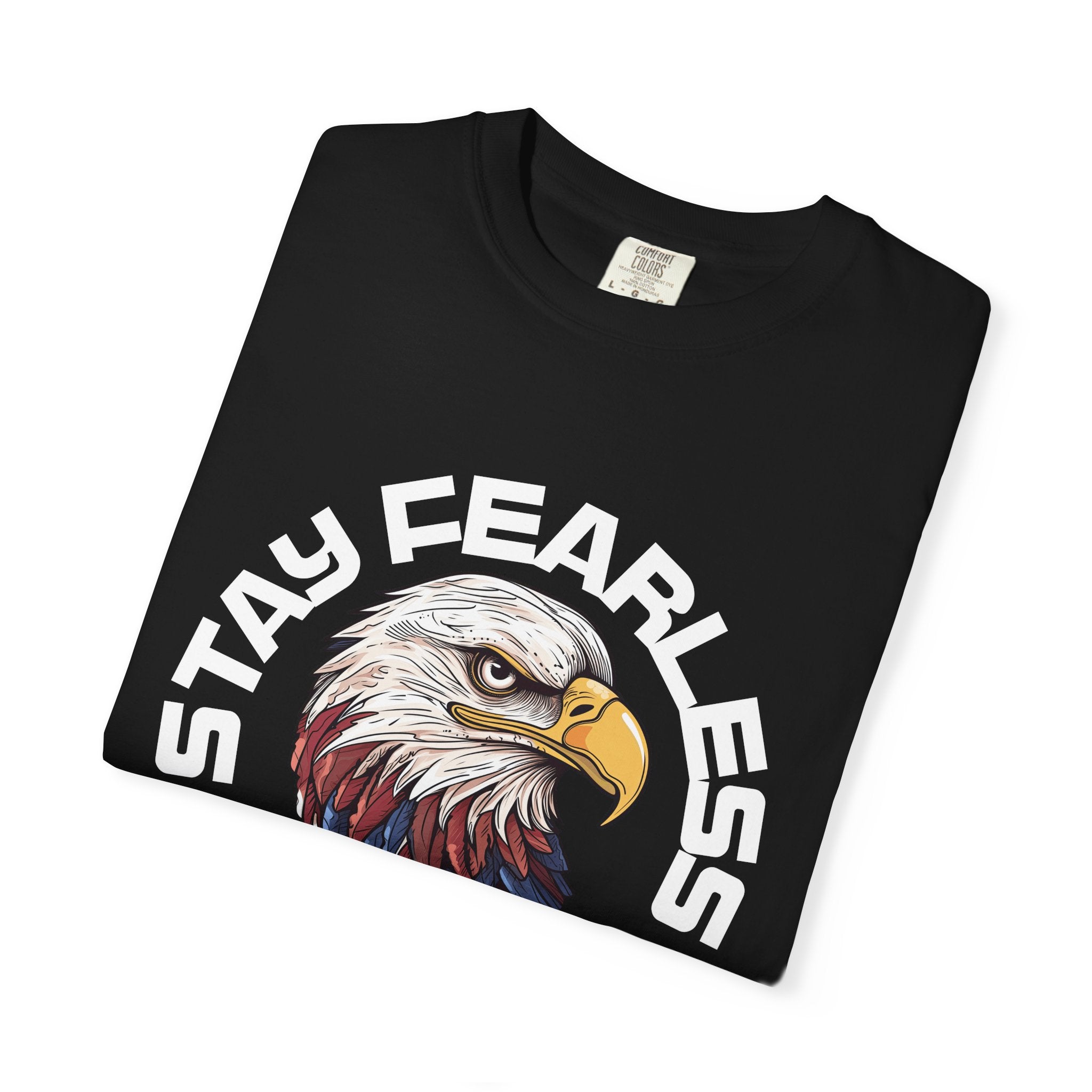 Fearless Eagle T-Shirt – Unisex “Stay Fearless, Live Free” Graphic Tee, Gift for Outdoor Lovers