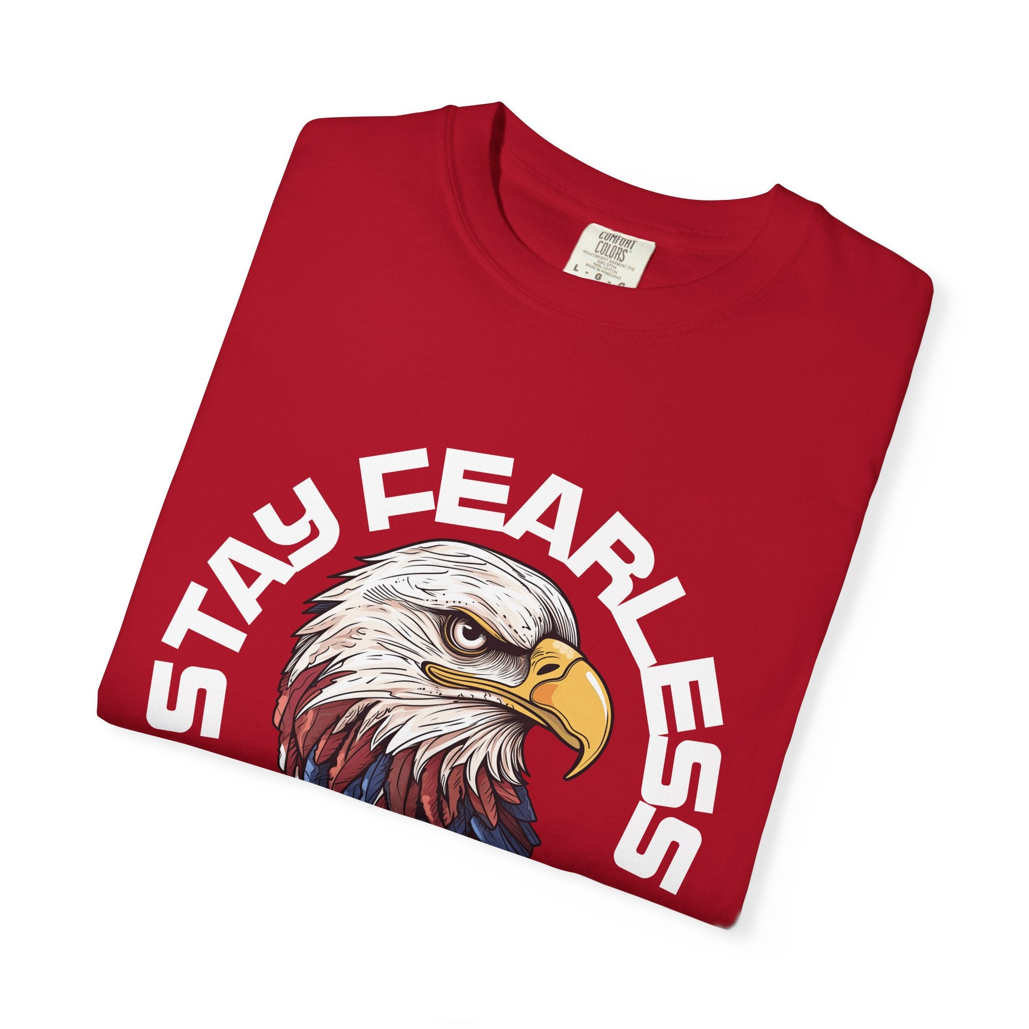 Fearless Eagle T-Shirt – Unisex “Stay Fearless, Live Free” Graphic Tee, Gift for Outdoor Lovers
