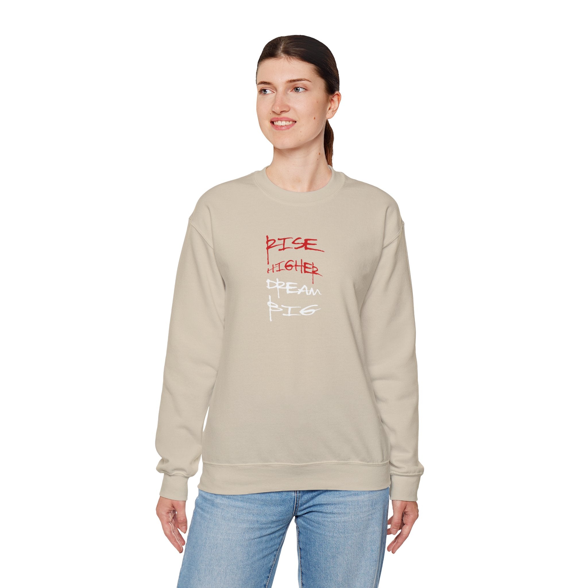 Rise Higher Crewneck Sweatshirt – Unisex Motivational Apparel