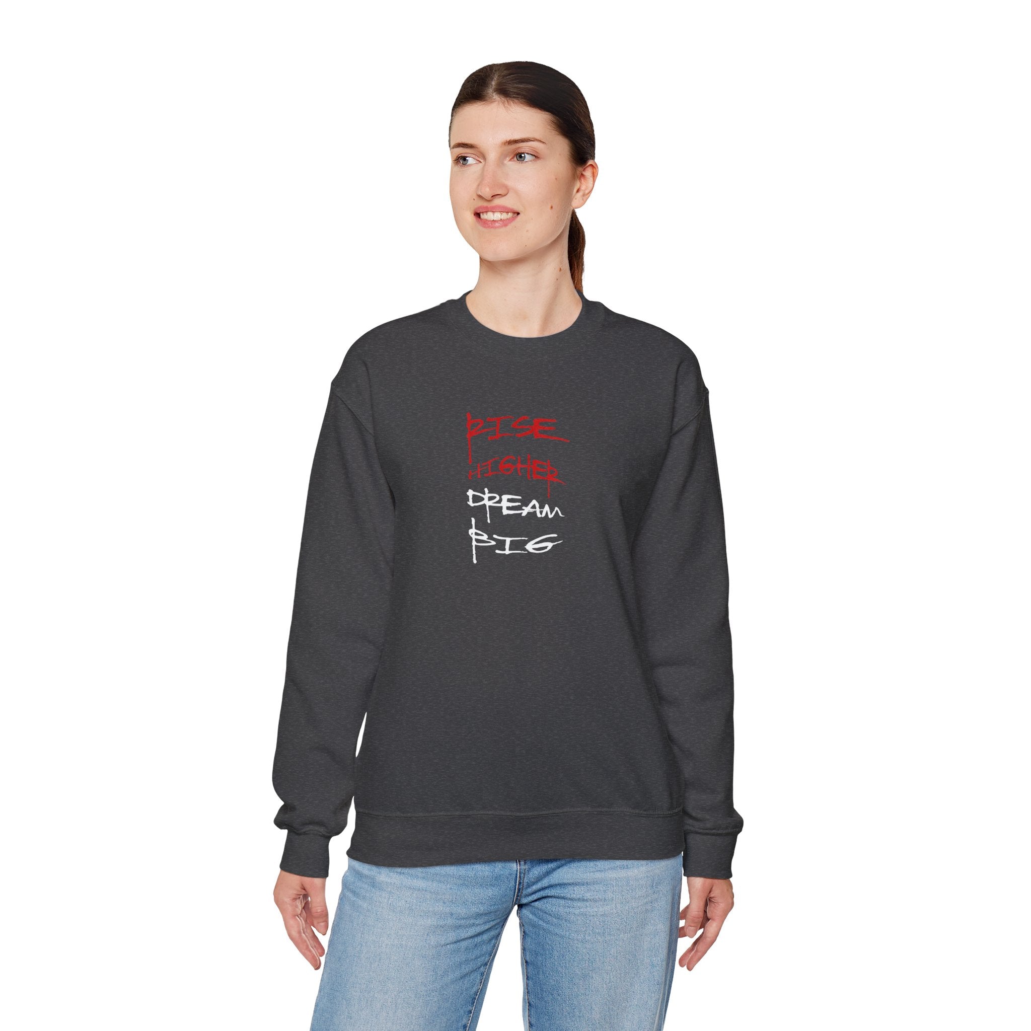 Rise Higher Crewneck Sweatshirt – Unisex Motivational Apparel