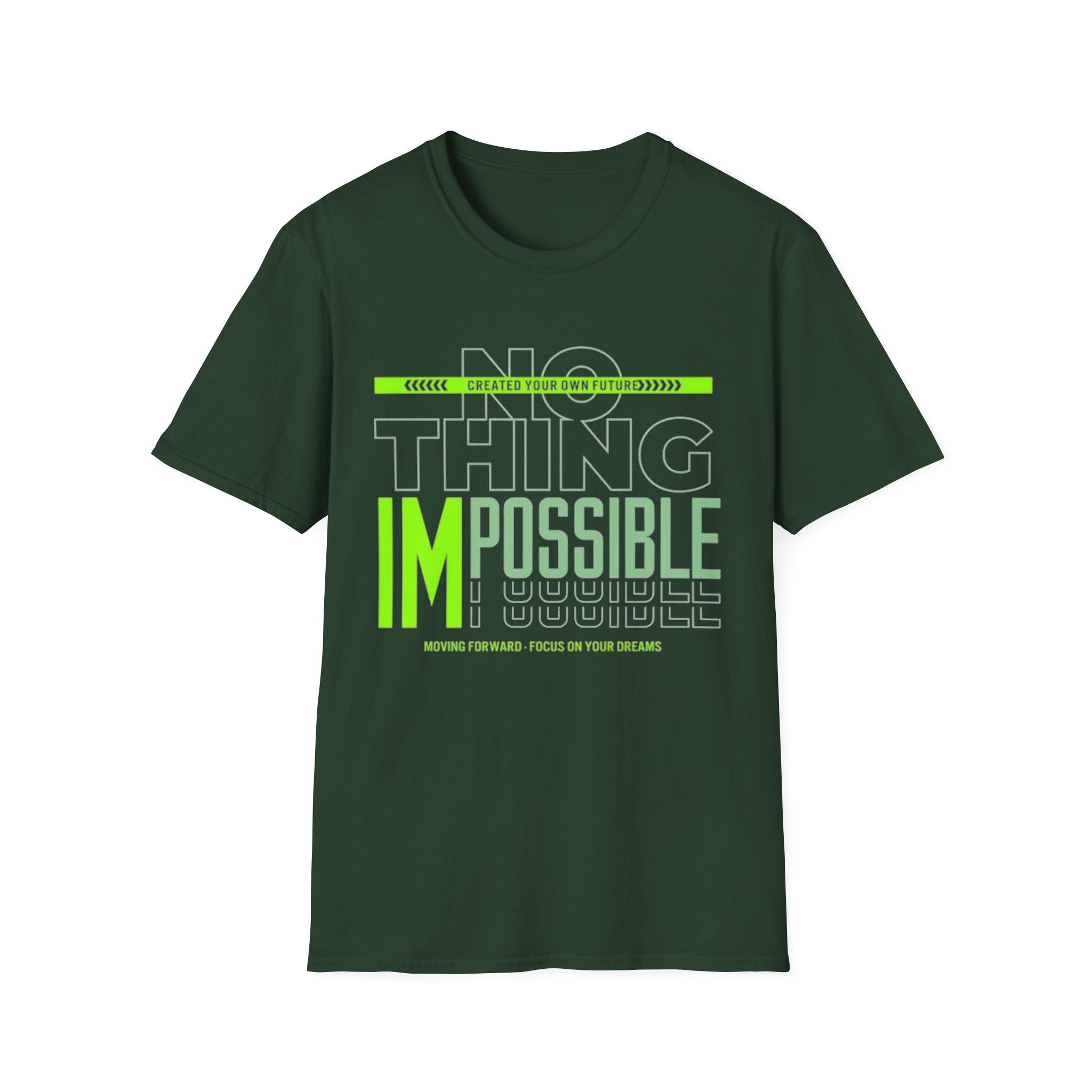 Nothing Is Impossible Graphic Tee – Unisex Inspirational Motivational Shirt