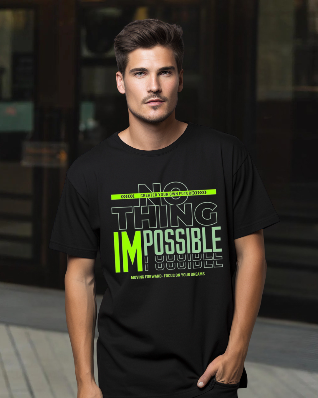Nothing Is Impossible Graphic Tee – Unisex Inspirational Motivational Shirt