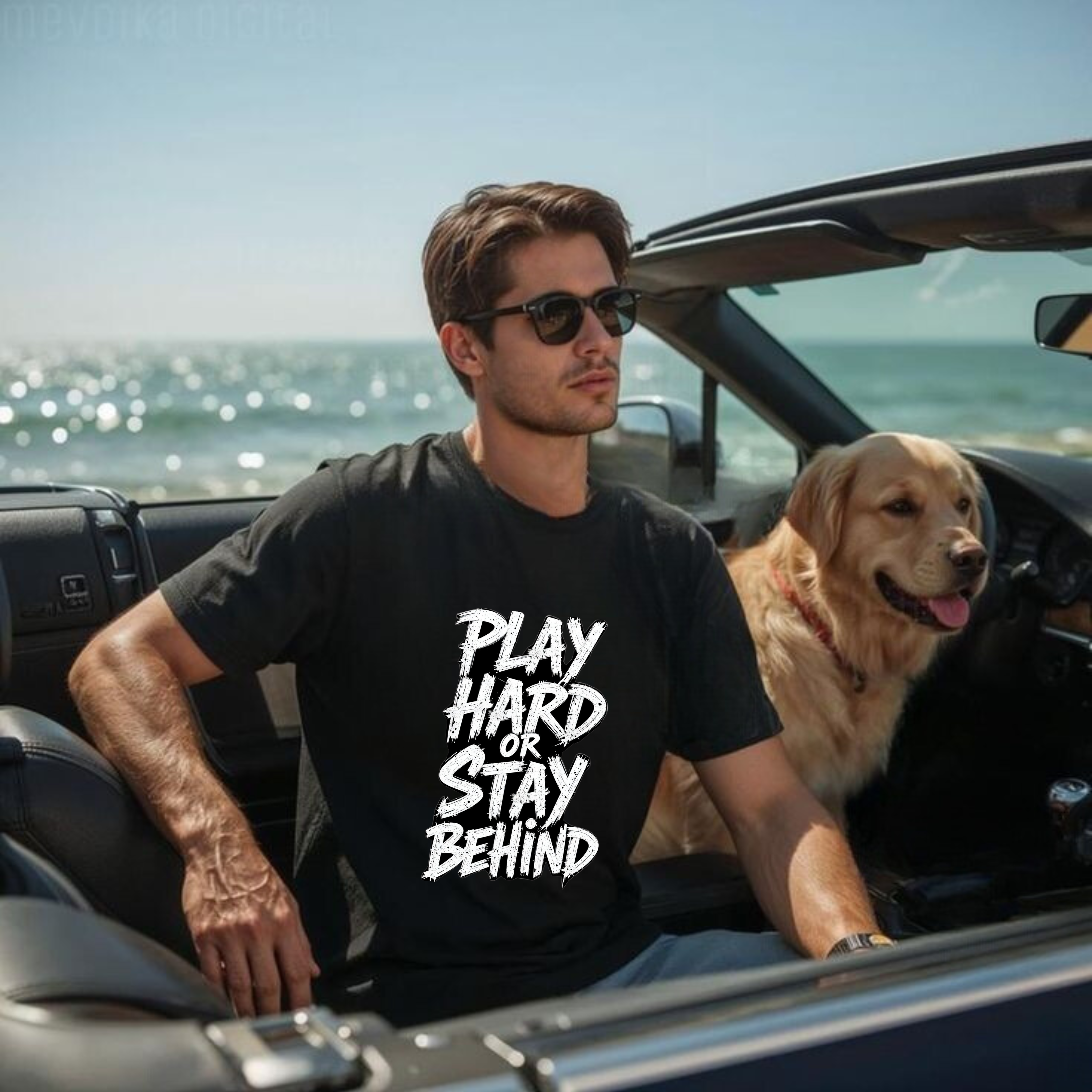 Play Hard or Stay Behind Graphic Tee – Unisex Motivational T-Shirt for Gamers & Sports Enthusiasts