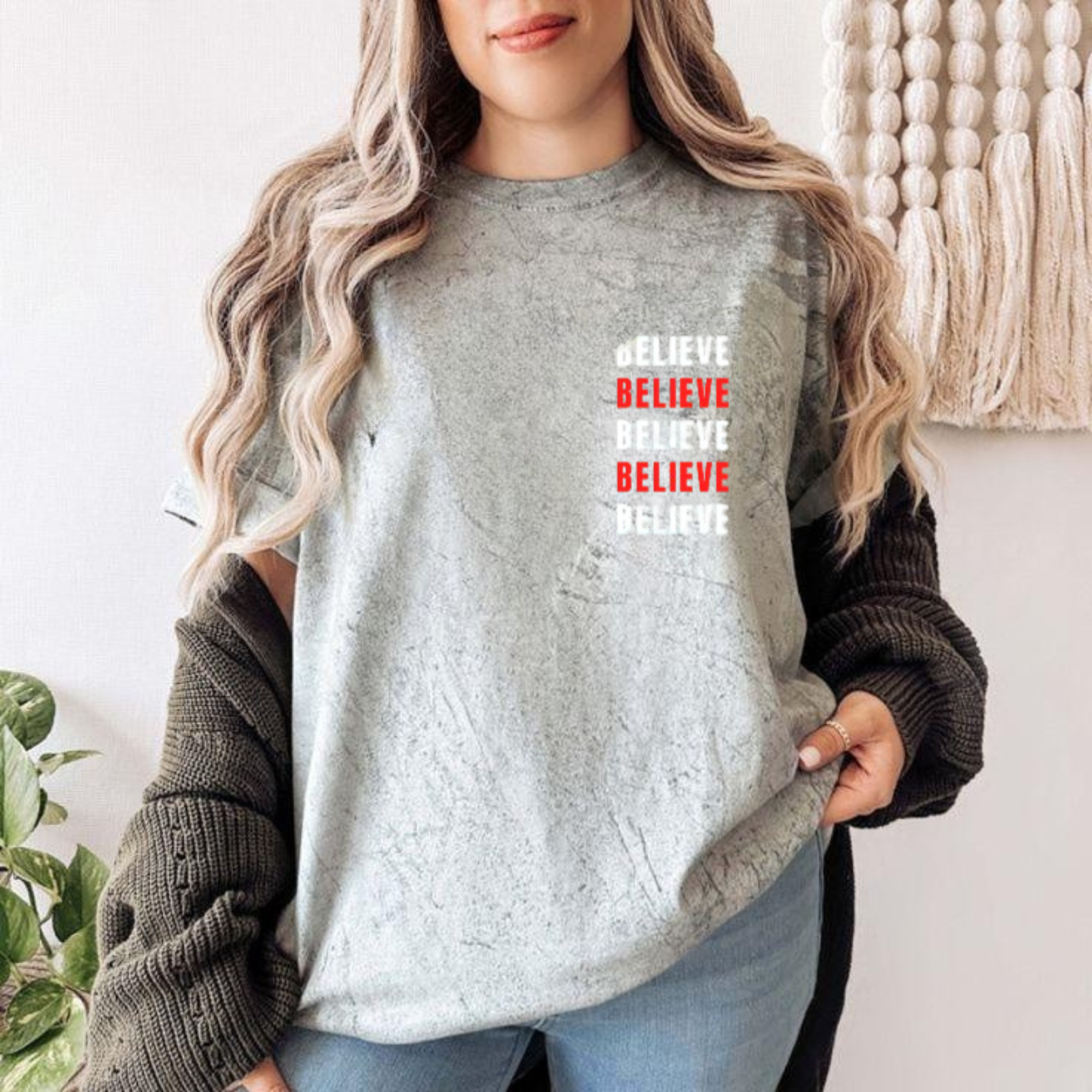 Believe Graphic Tee – Unisex Motivational T-Shirt, Positive Affirmation Streetwear, Casual Everyday Comfort