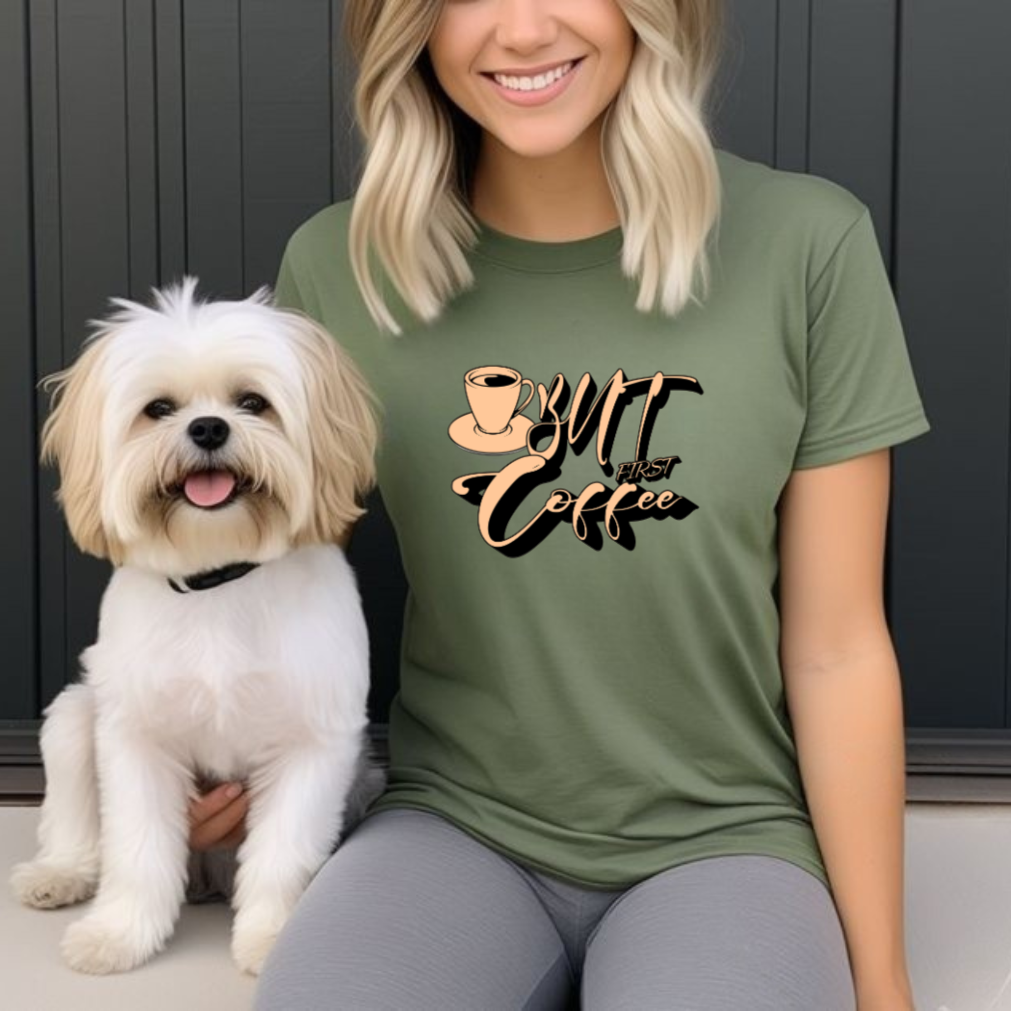 Coffee-Themed Heavyweight Tee – Cozy Casual Gift for Coffee Lovers