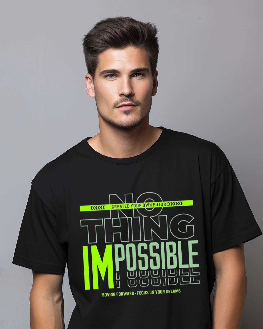 Nothing Is Impossible Graphic Tee – Unisex Inspirational Motivational Shirt