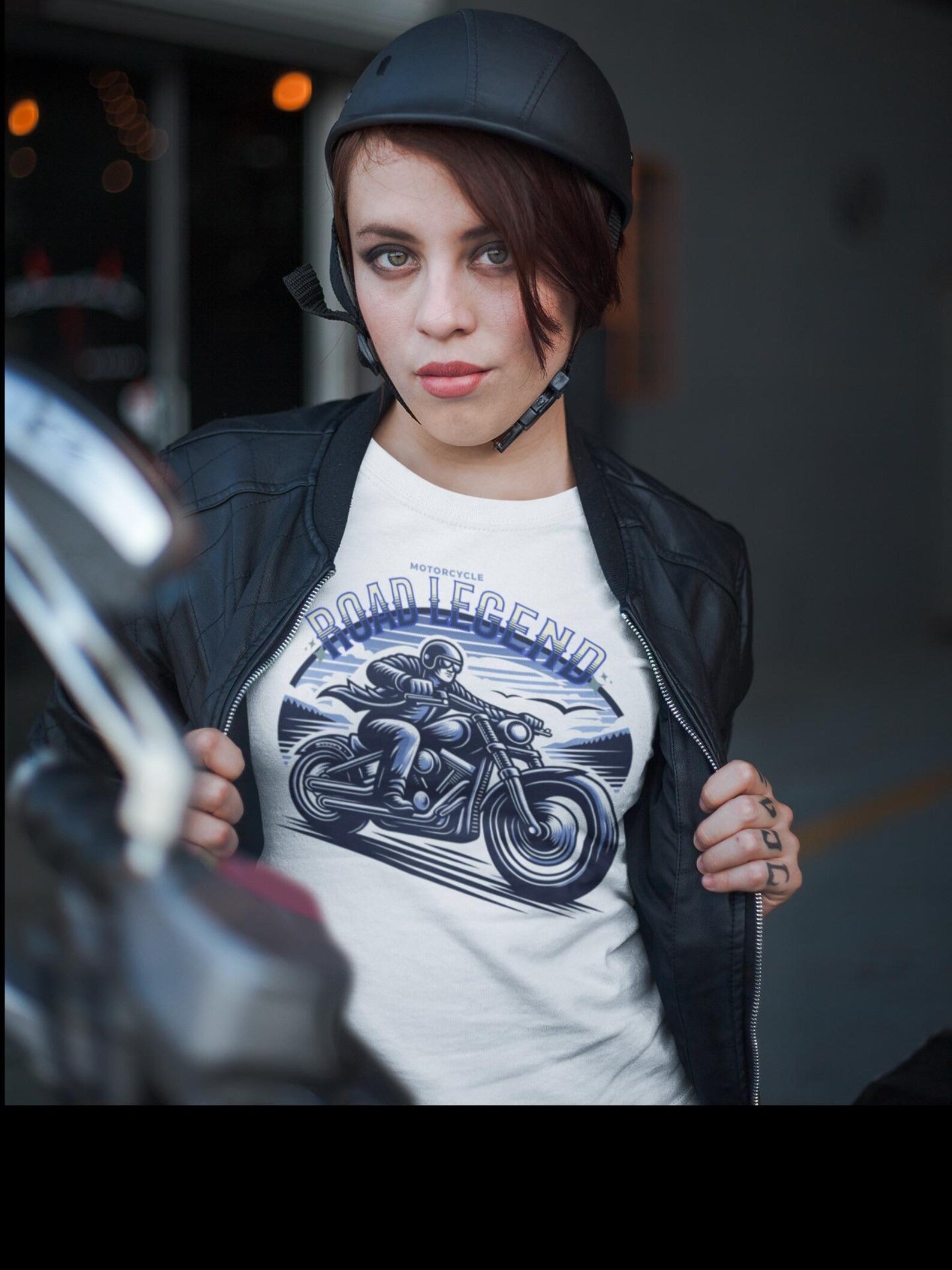 Motorcycle Road Legend Sweatshirt – Unisex Vintage Vibe Crewneck for Riders