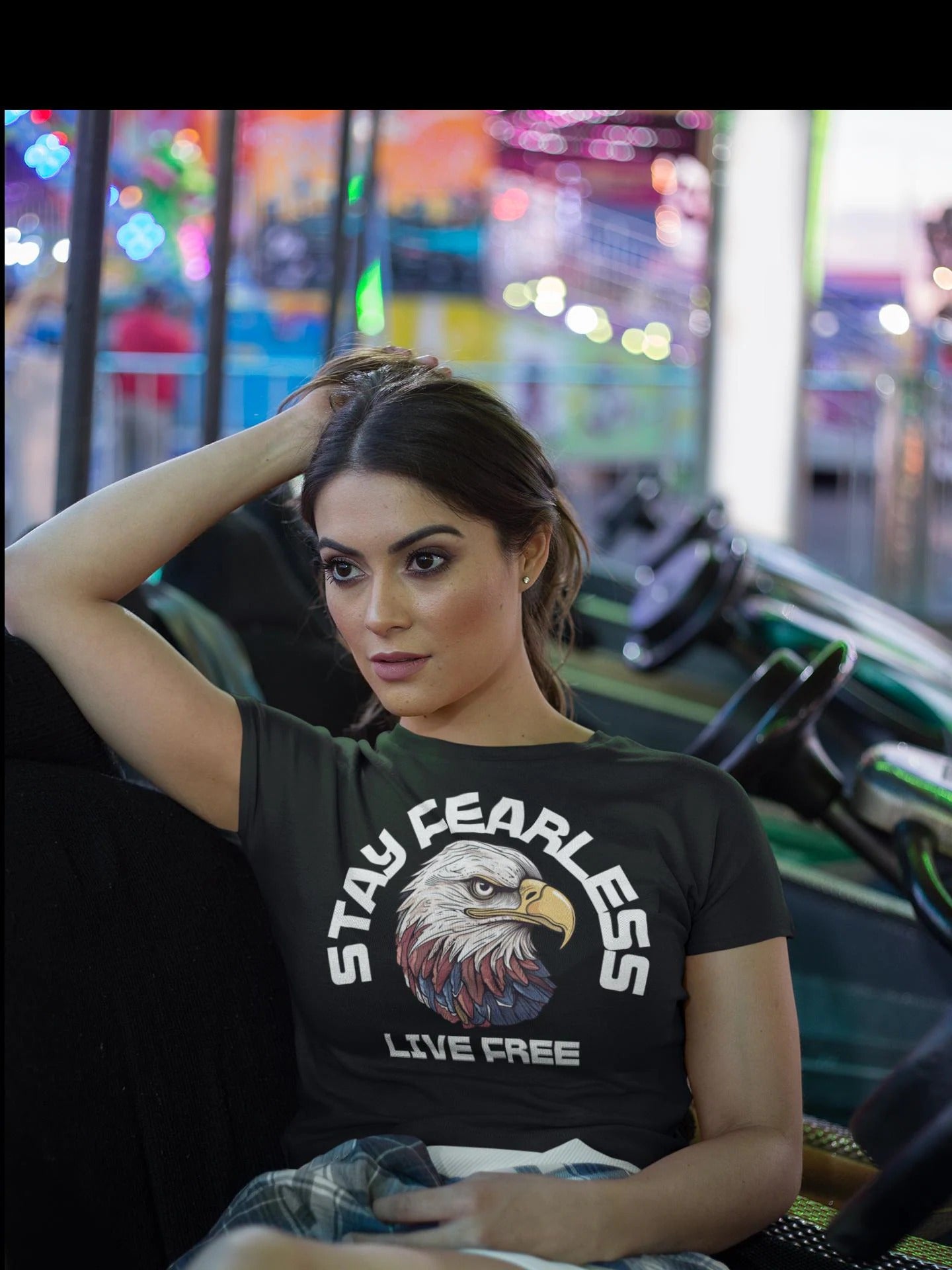 Fearless Eagle T-Shirt – Unisex “Stay Fearless, Live Free” Graphic Tee, Gift for Outdoor Lovers